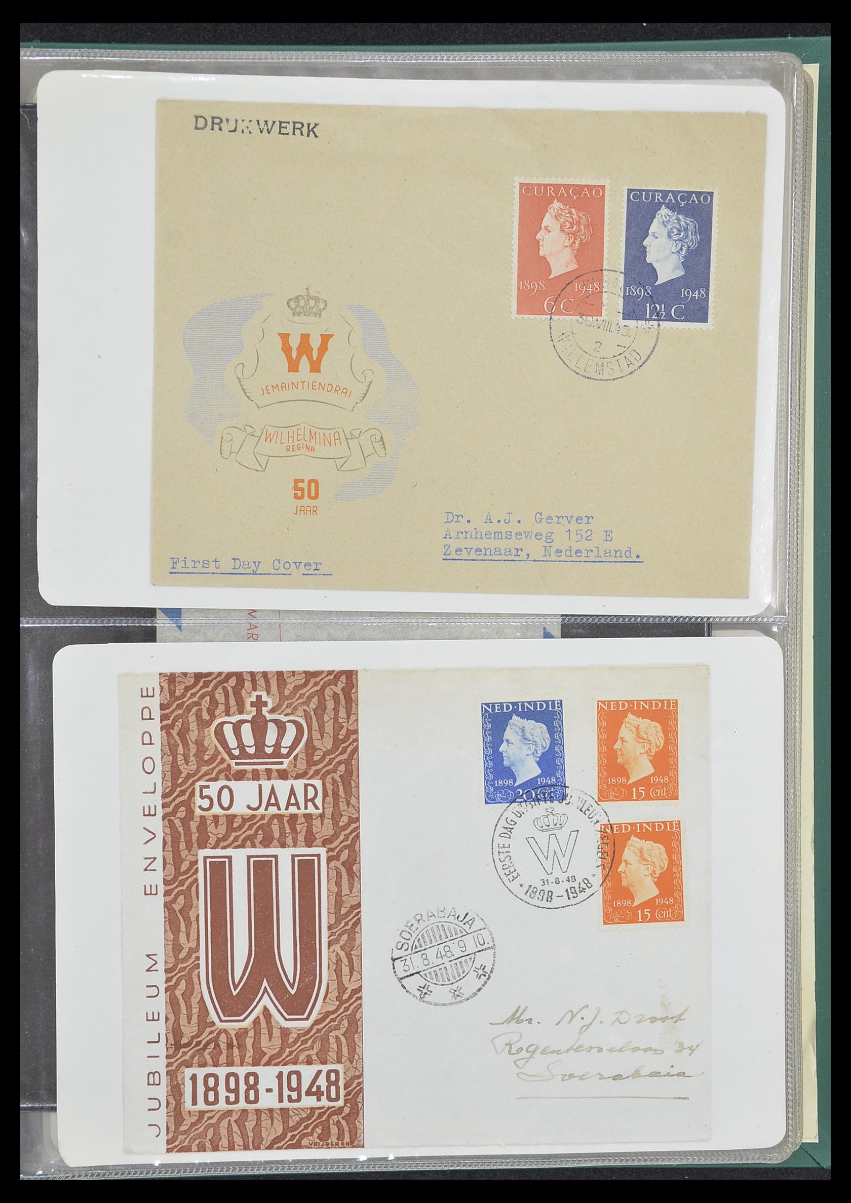 33333 045 - Stamp collection 33333 Dutch territories covers 1873-1959.