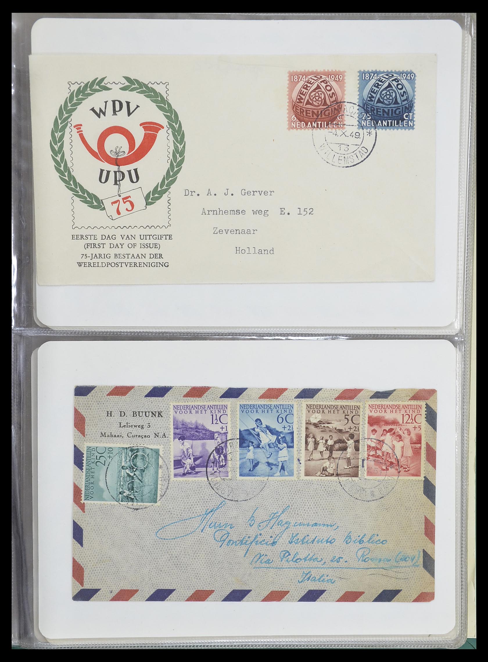 33333 050 - Postzegelverzameling 33333 Overzee brieven 1873-1959.