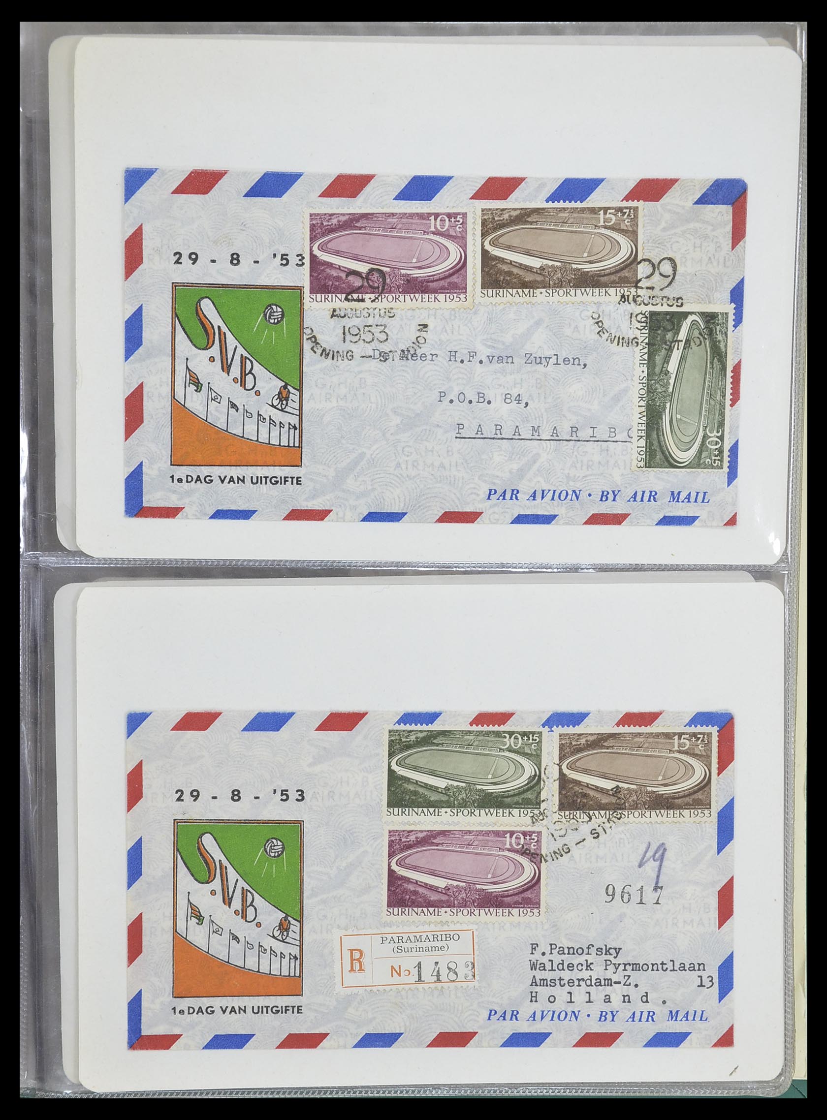 33333 051 - Postzegelverzameling 33333 Overzee brieven 1873-1959.