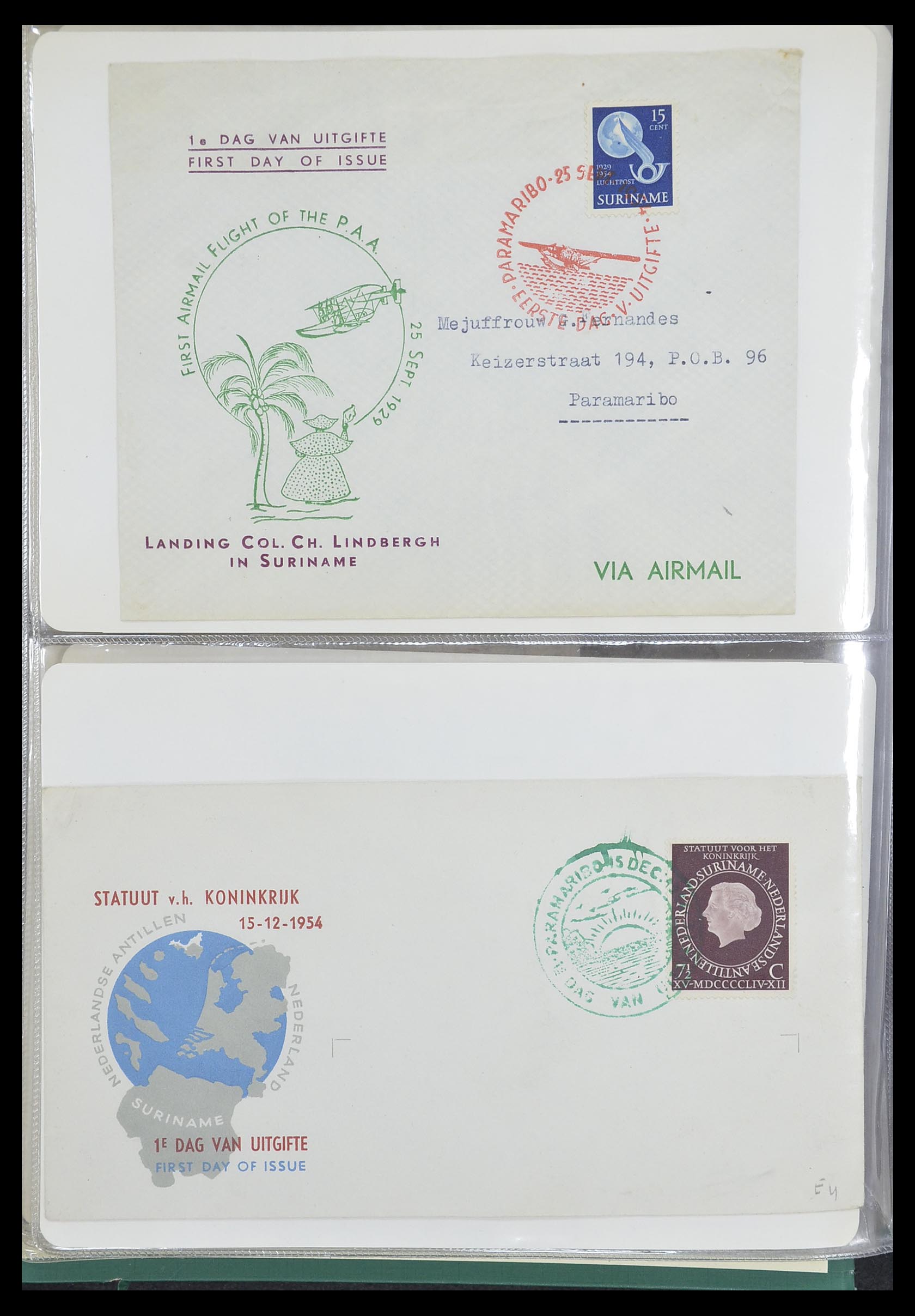 33333 057 - Stamp collection 33333 Dutch territories covers 1873-1959.