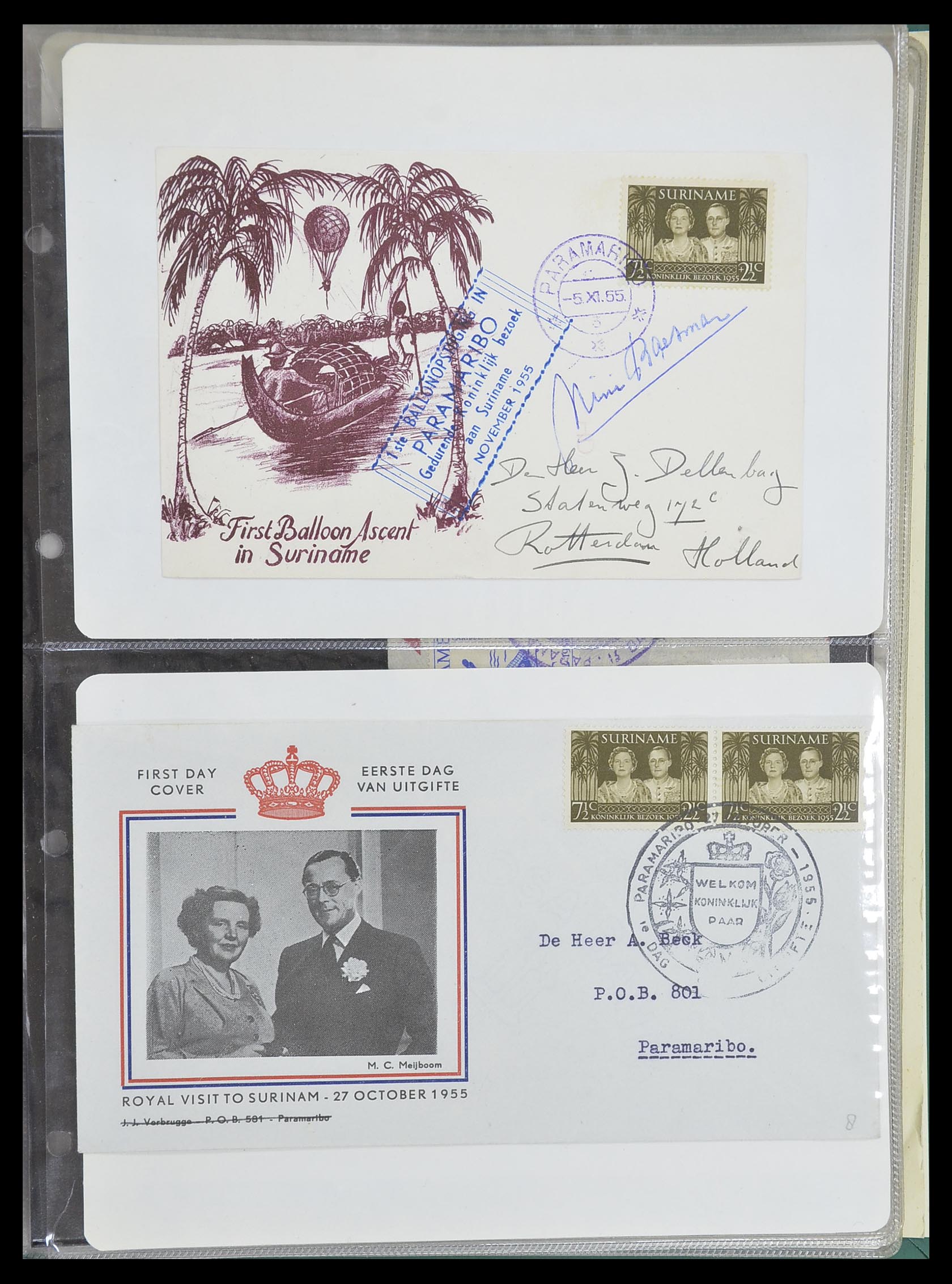 33333 059 - Stamp collection 33333 Dutch territories covers 1873-1959.