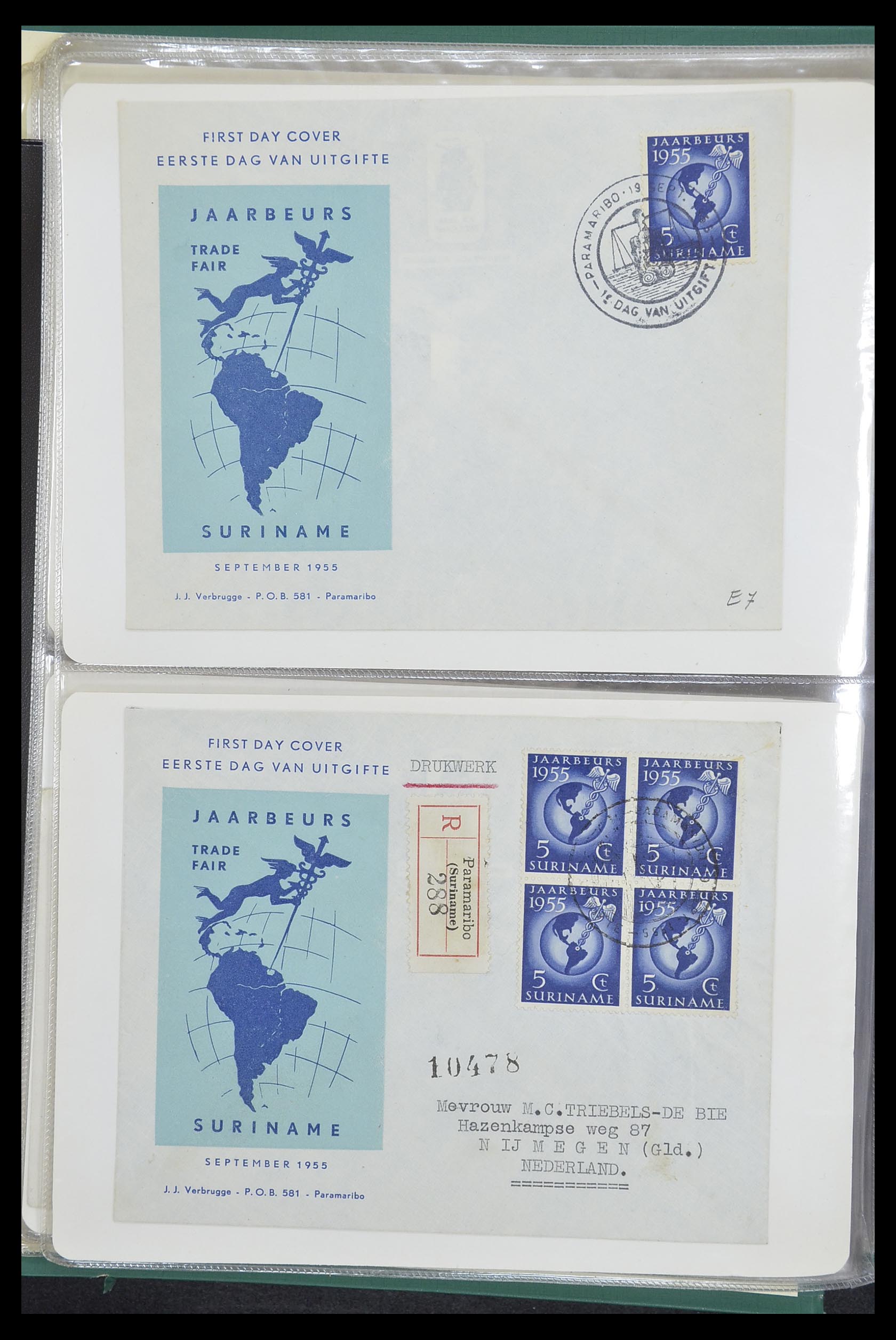 33333 060 - Postzegelverzameling 33333 Overzee brieven 1873-1959.