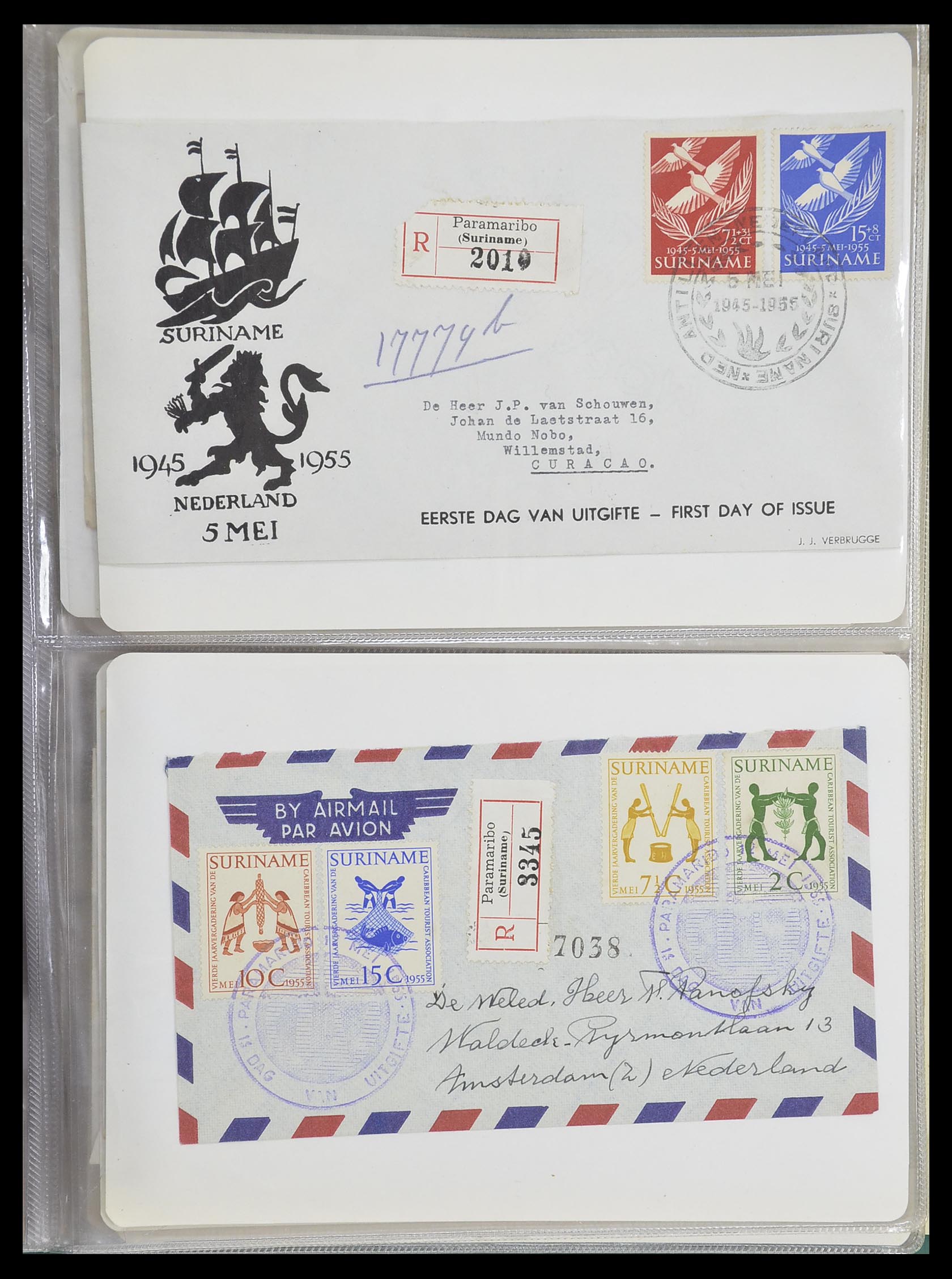 33333 064 - Postzegelverzameling 33333 Overzee brieven 1873-1959.