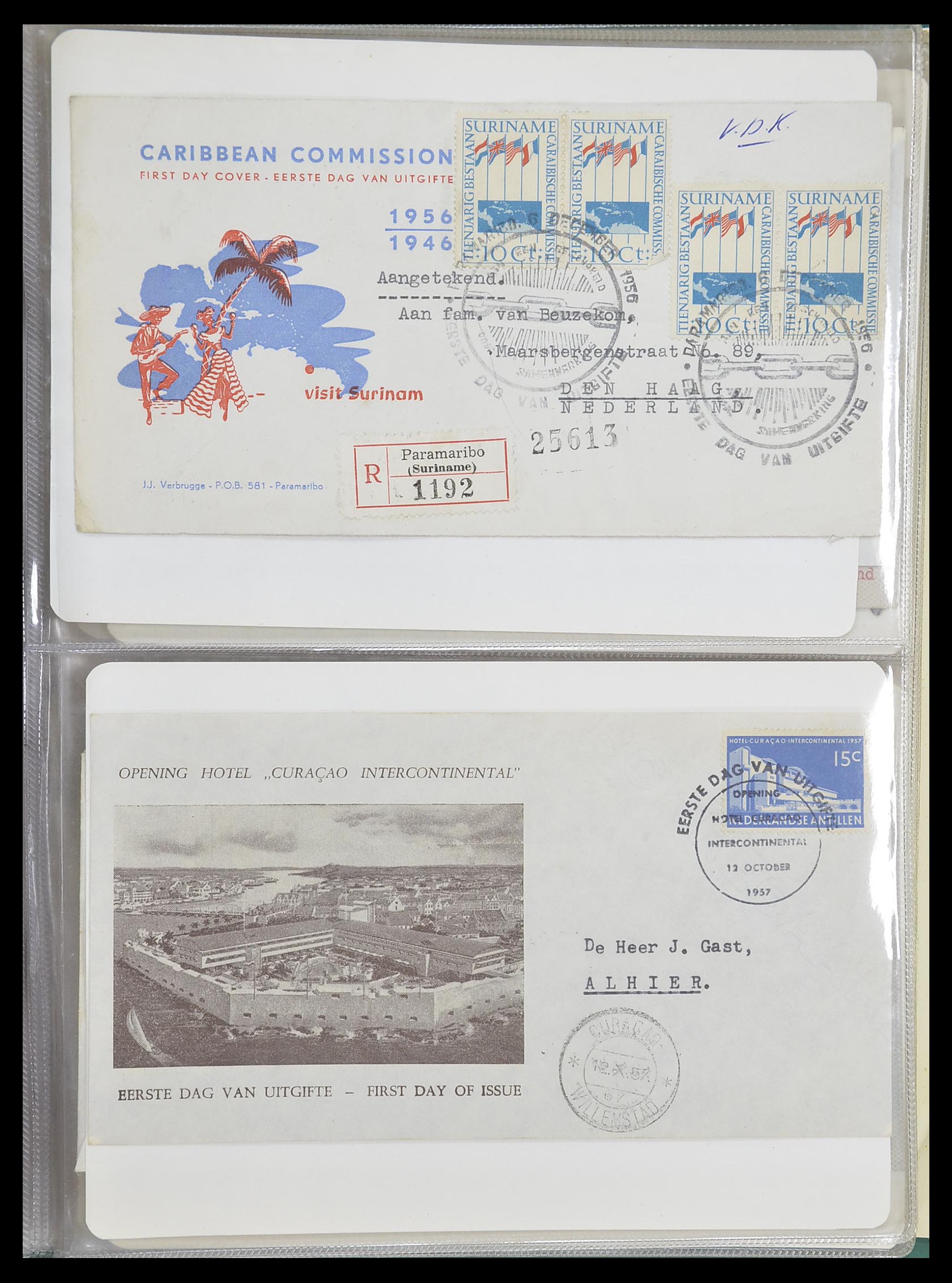 33333 065 - Postzegelverzameling 33333 Overzee brieven 1873-1959.
