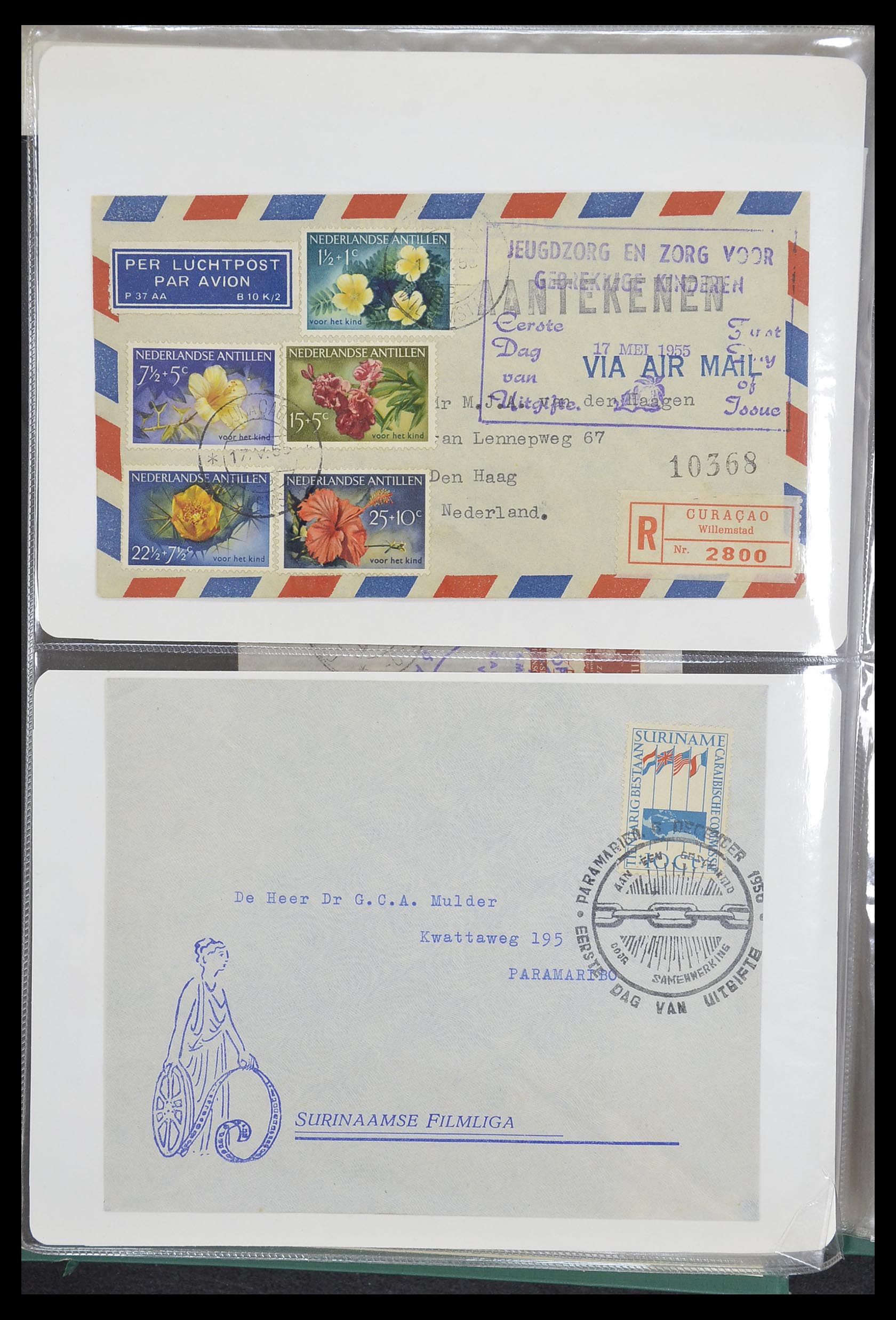 33333 066 - Postzegelverzameling 33333 Overzee brieven 1873-1959.