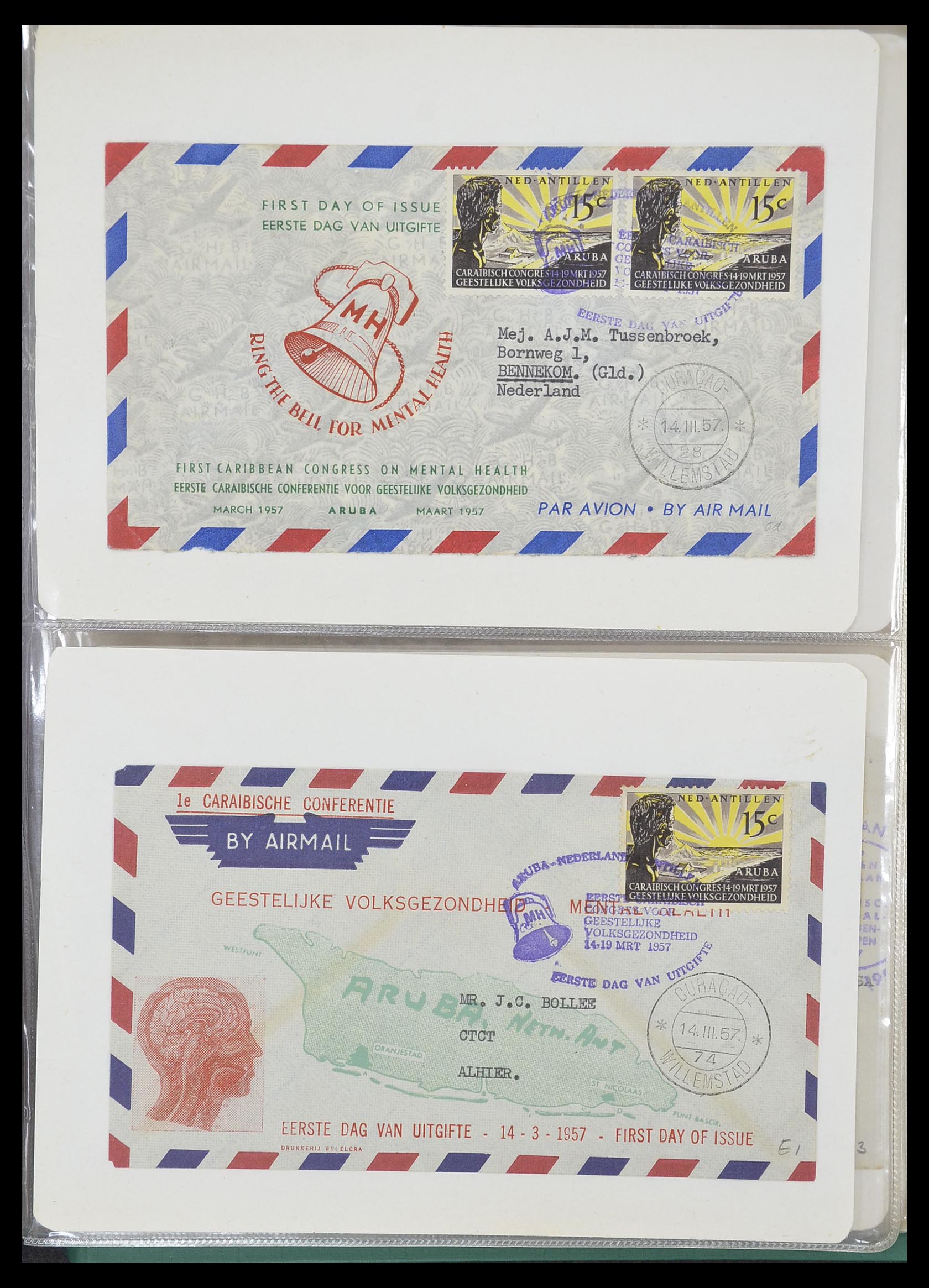 33333 072 - Stamp collection 33333 Dutch territories covers 1873-1959.