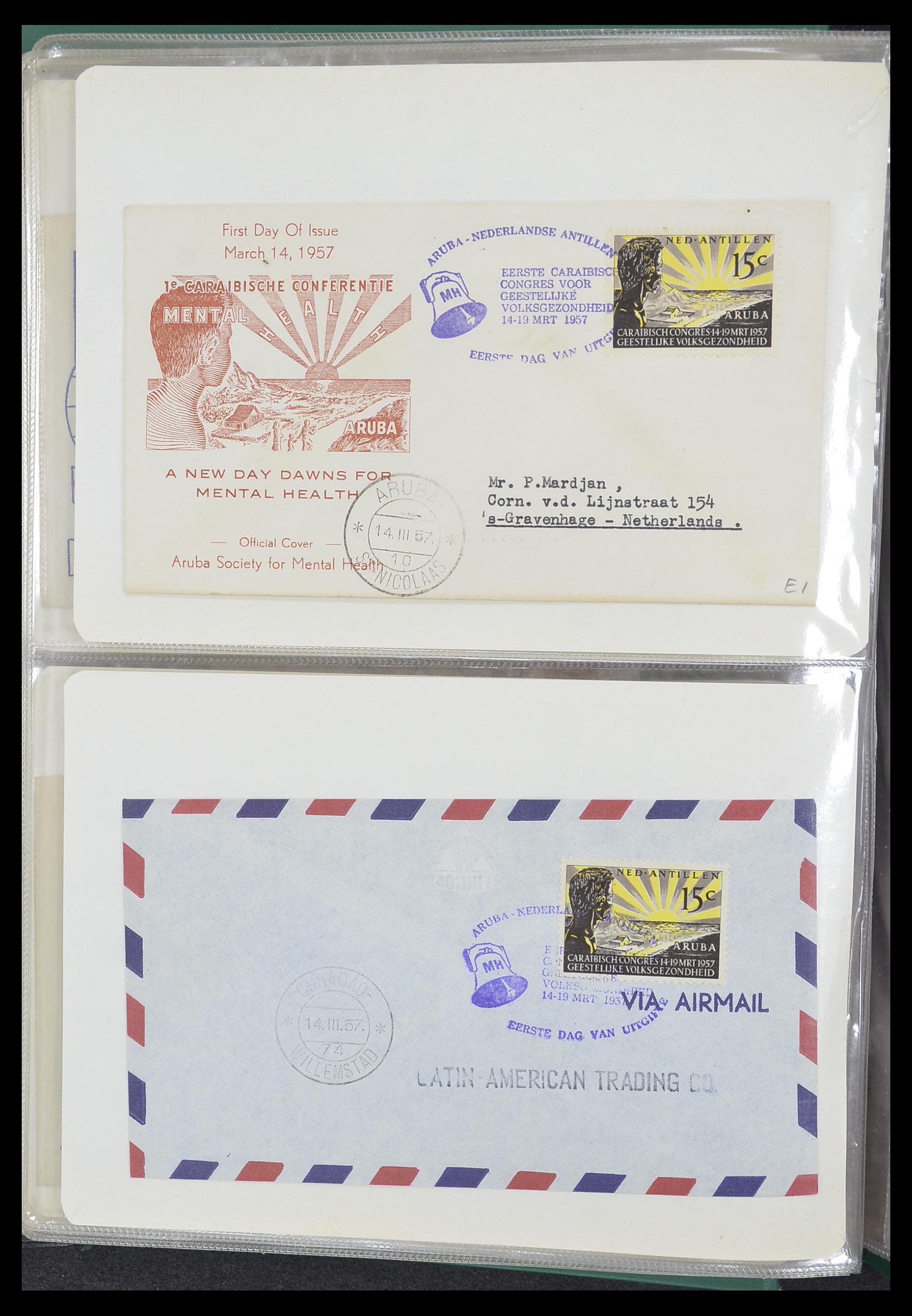 33333 073 - Postzegelverzameling 33333 Overzee brieven 1873-1959.