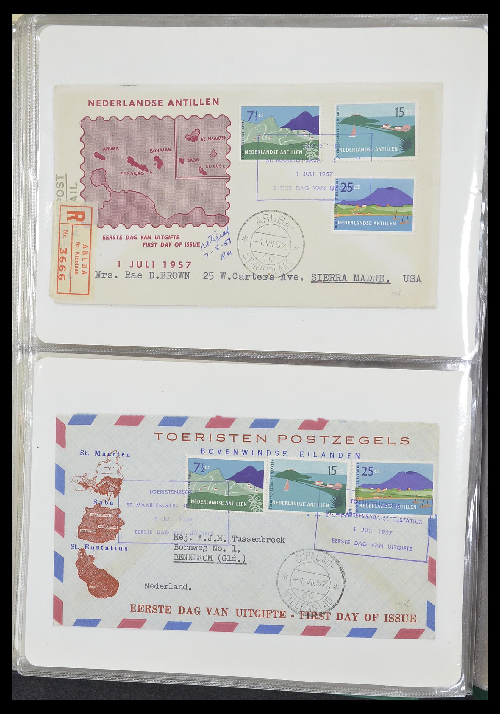 33333 077 - Postzegelverzameling 33333 Overzee brieven 1873-1959.
