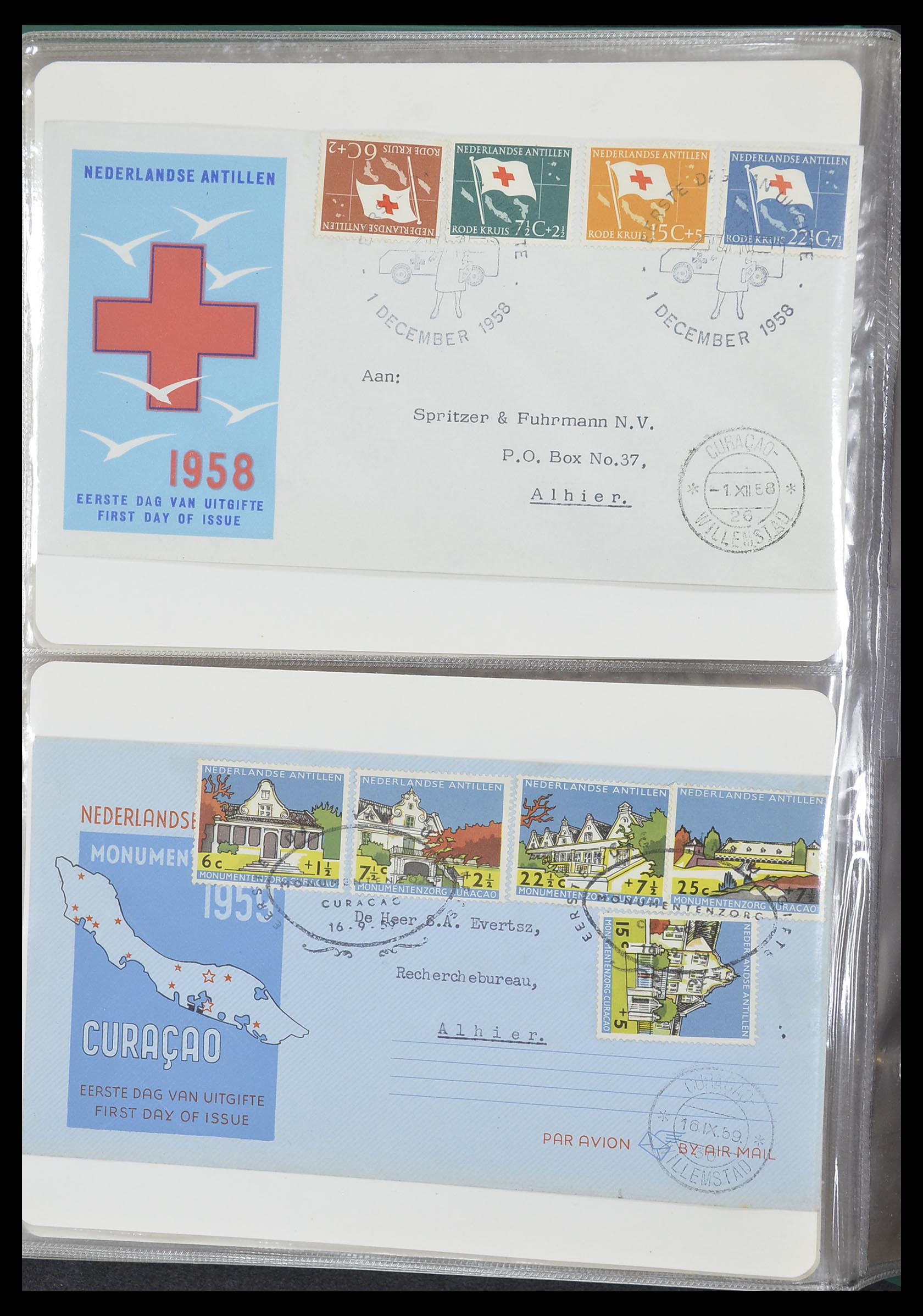 33333 083 - Postzegelverzameling 33333 Overzee brieven 1873-1959.