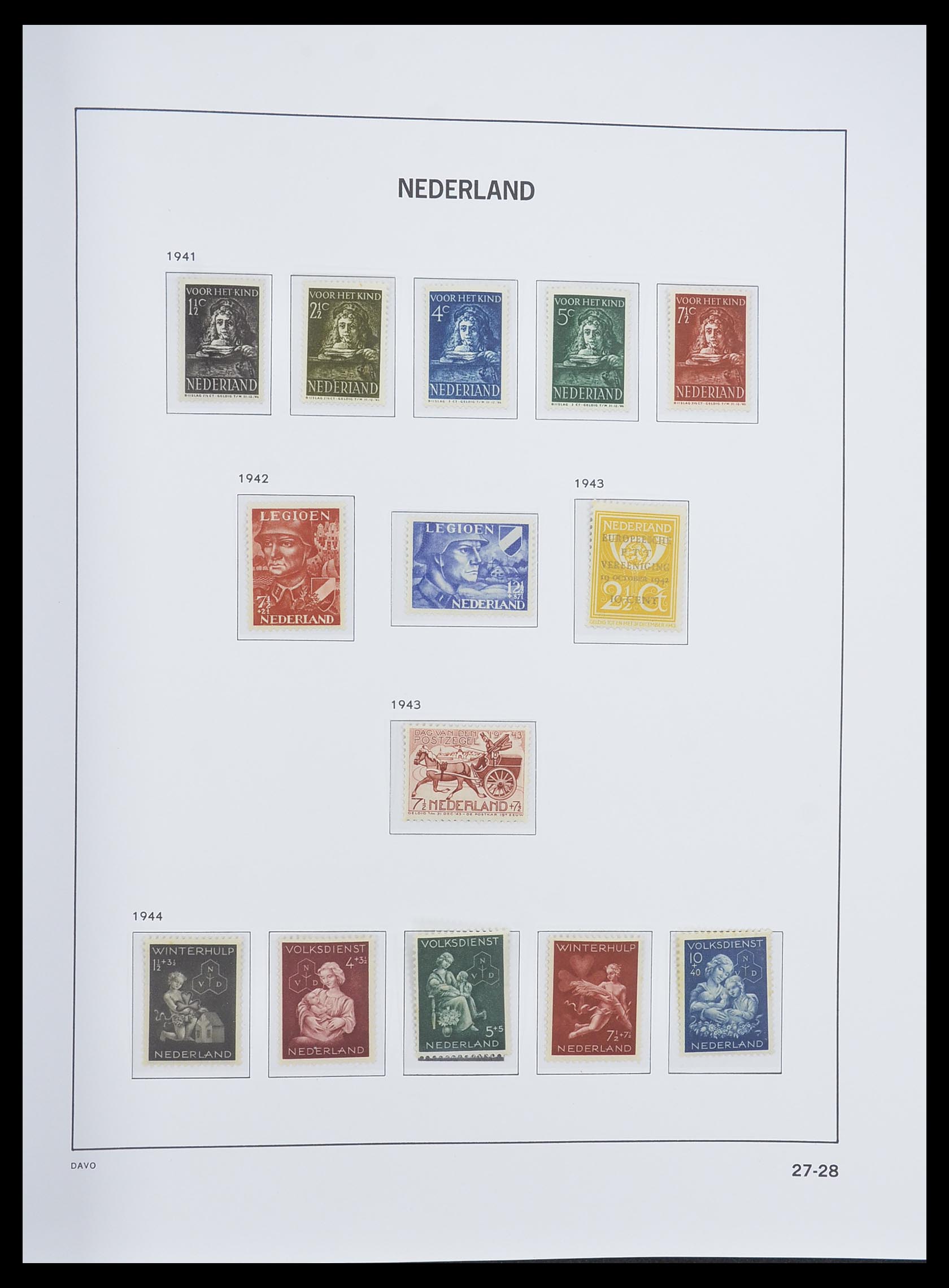 33338 025 - Stamp collection 33338 Netherlands 1876-1969.