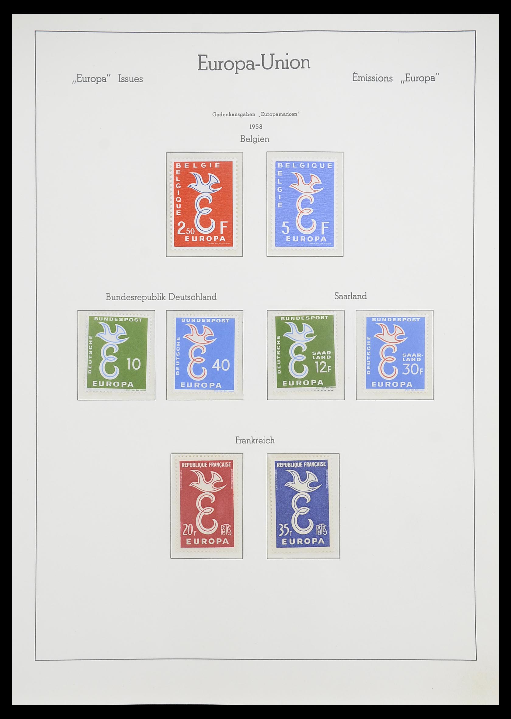 33339 005 - Postzegelverzameling 33339 Europa CEPT 1956-1990.
