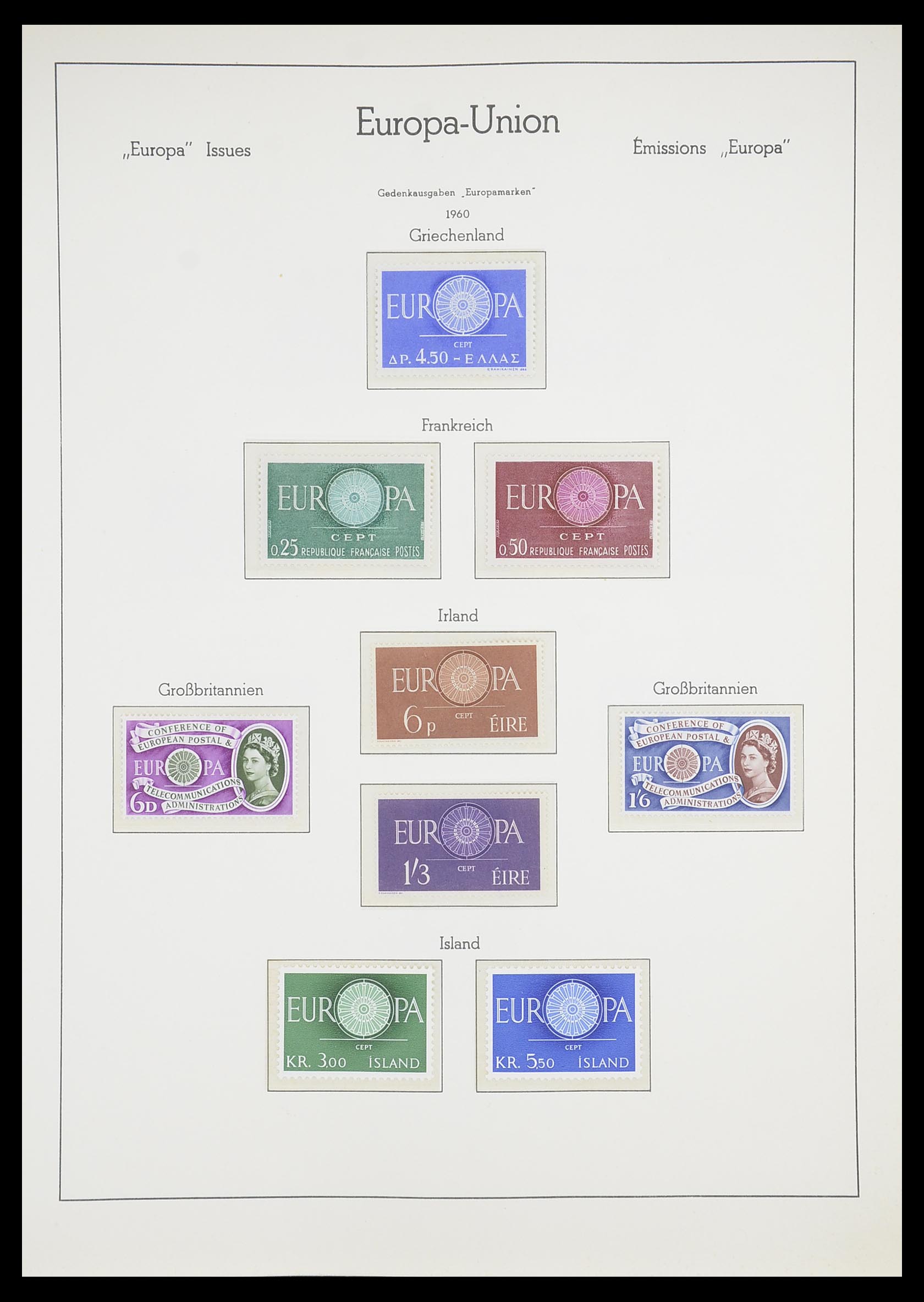 33339 009 - Postzegelverzameling 33339 Europa CEPT 1956-1990.