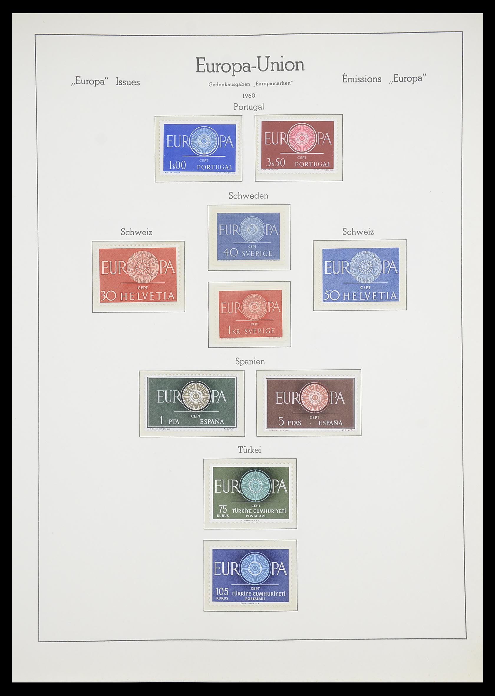 33339 011 - Postzegelverzameling 33339 Europa CEPT 1956-1990.