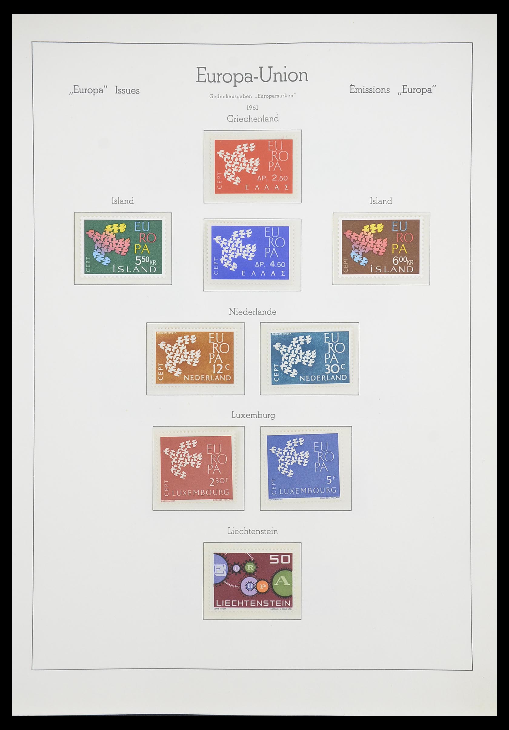 33339 013 - Postzegelverzameling 33339 Europa CEPT 1956-1990.