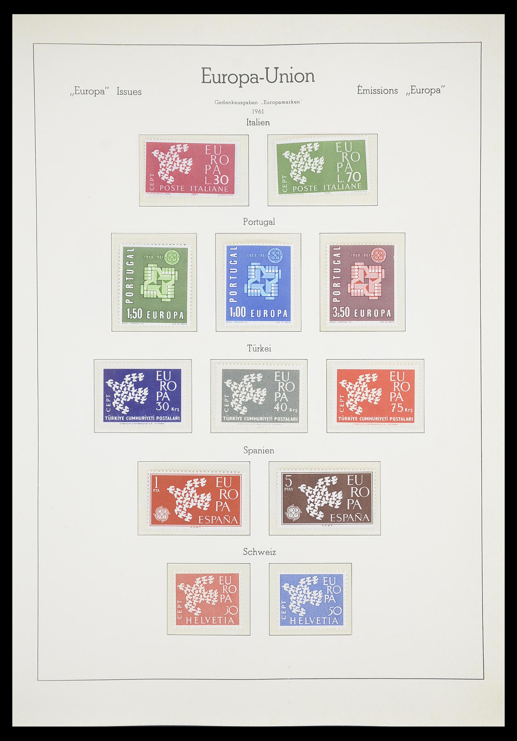 33339 014 - Postzegelverzameling 33339 Europa CEPT 1956-1990.