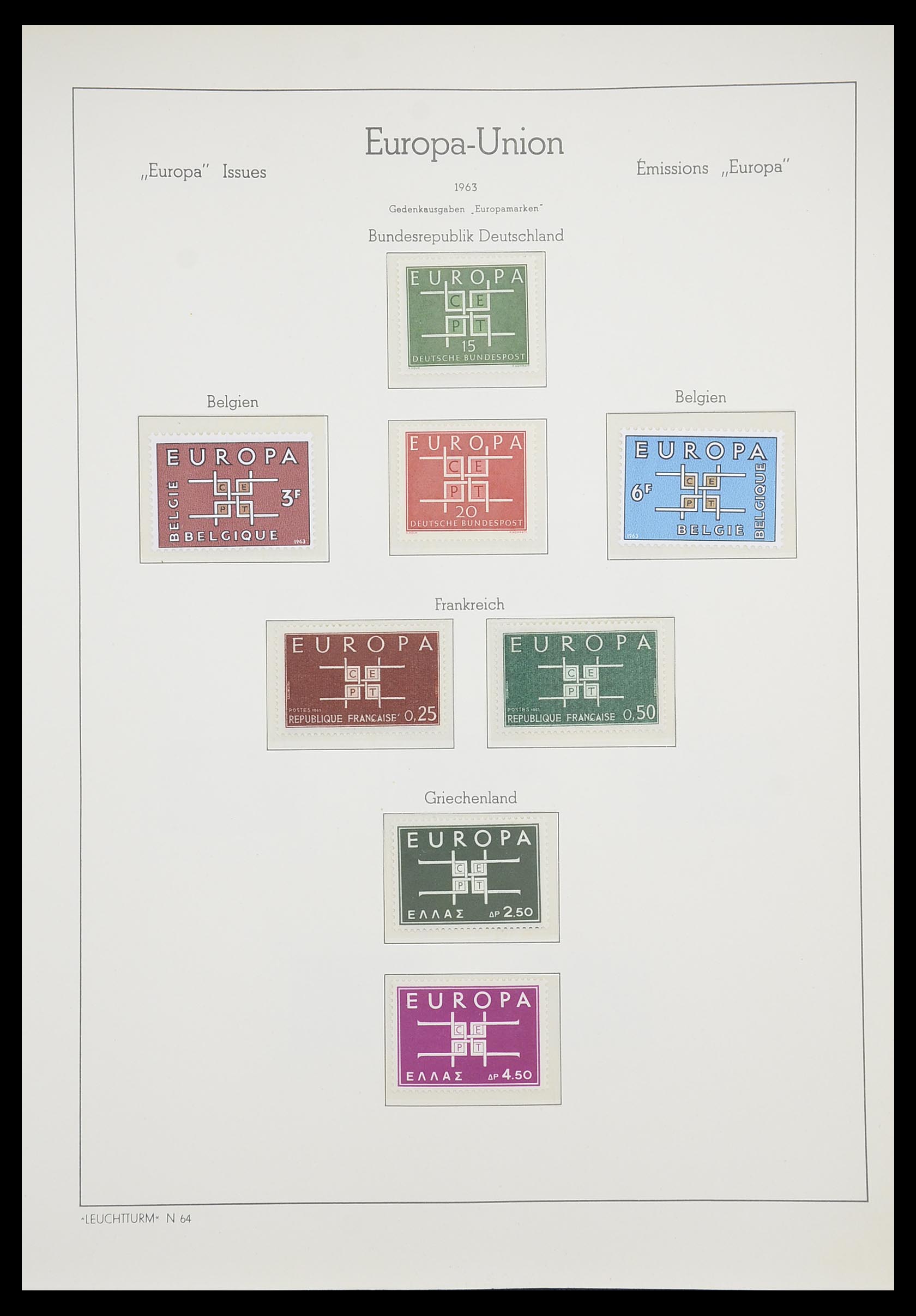 33339 020 - Postzegelverzameling 33339 Europa CEPT 1956-1990.