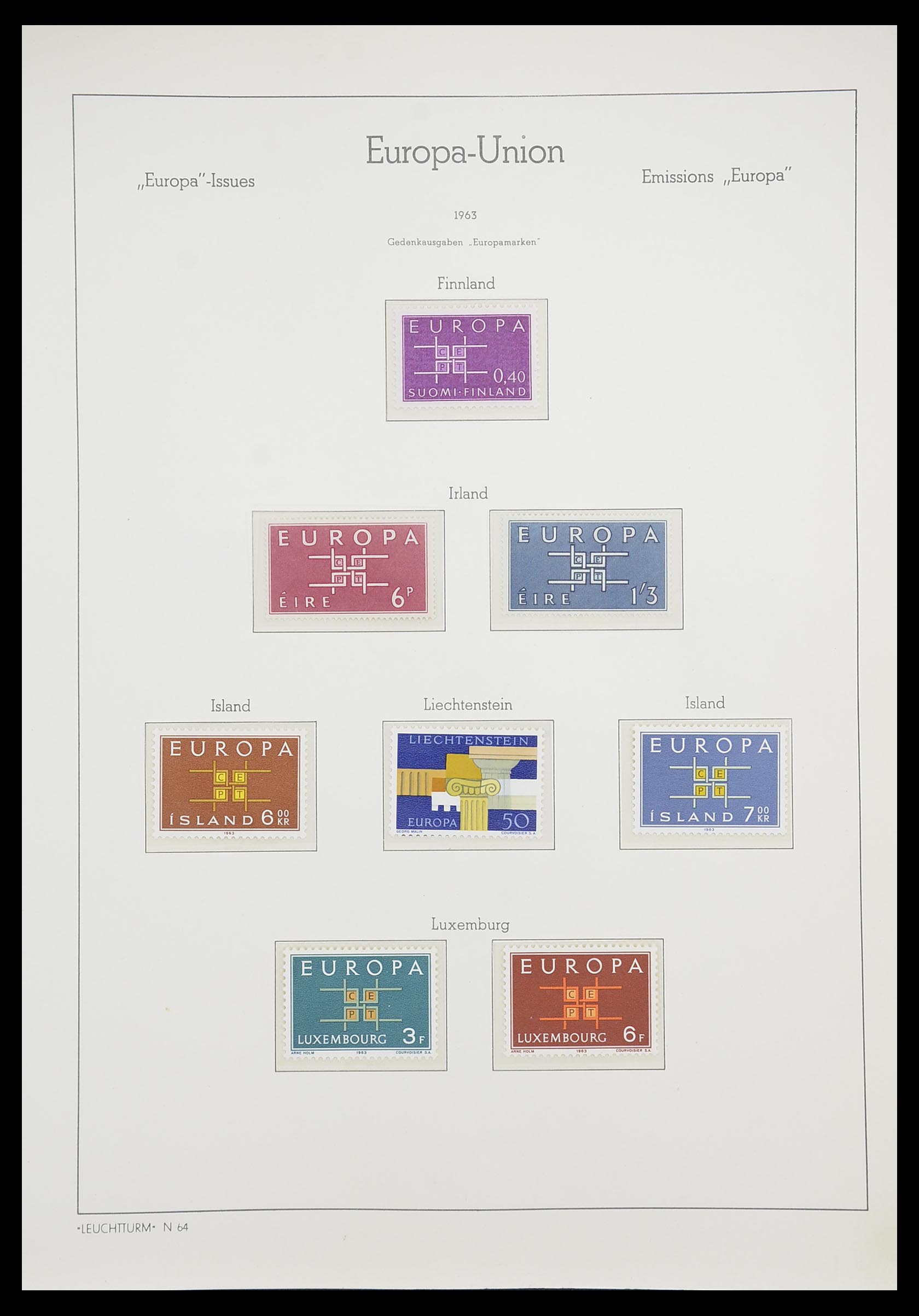 33339 021 - Postzegelverzameling 33339 Europa CEPT 1956-1990.