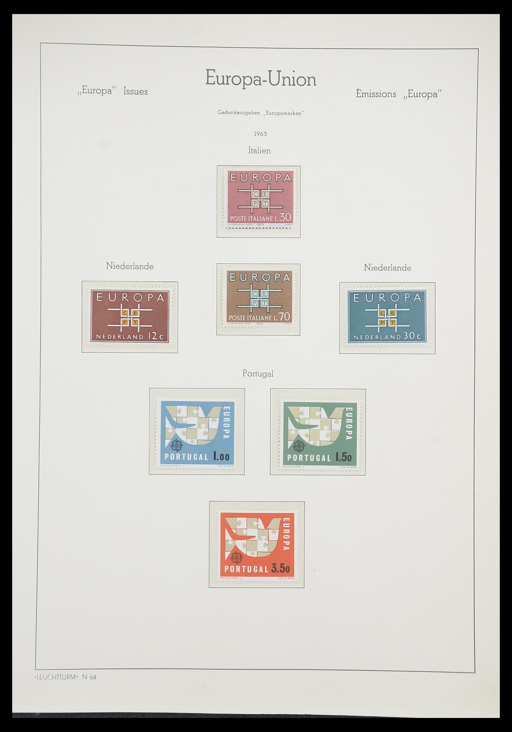 33339 022 - Postzegelverzameling 33339 Europa CEPT 1956-1990.
