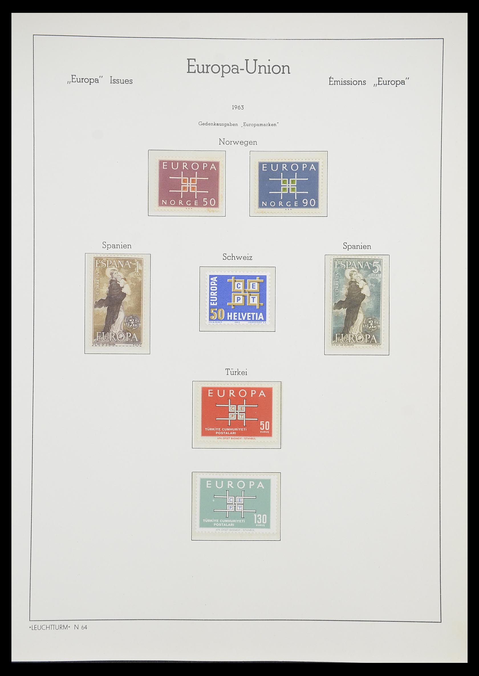33339 023 - Postzegelverzameling 33339 Europa CEPT 1956-1990.