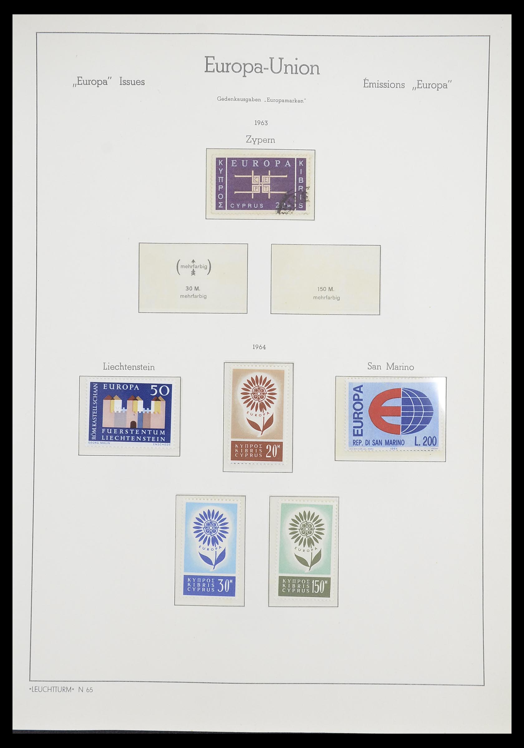 33339 025 - Postzegelverzameling 33339 Europa CEPT 1956-1990.