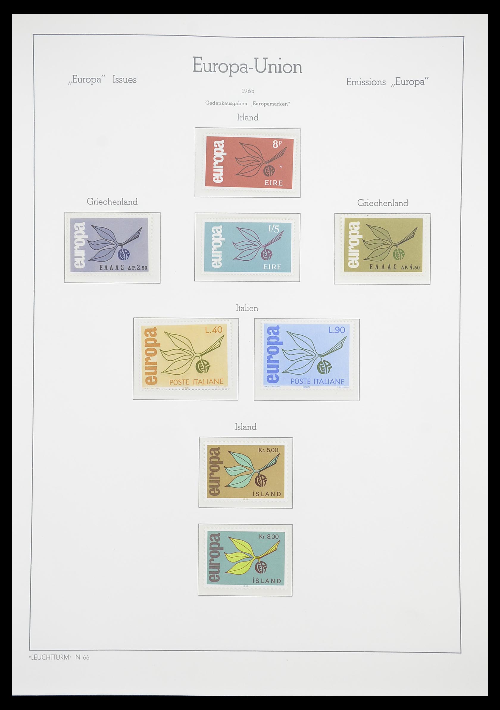 33339 031 - Postzegelverzameling 33339 Europa CEPT 1956-1990.