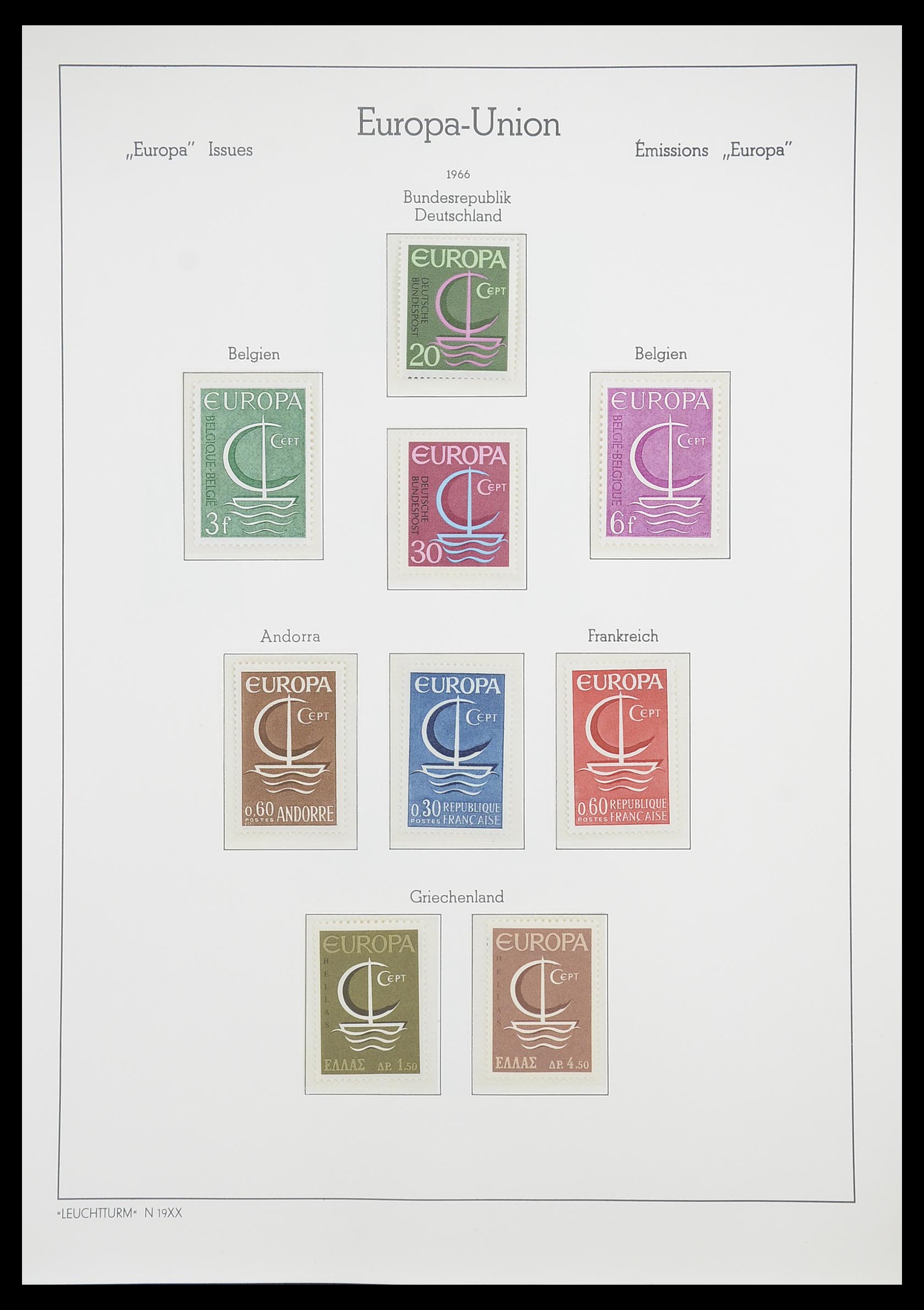 33339 034 - Postzegelverzameling 33339 Europa CEPT 1956-1990.