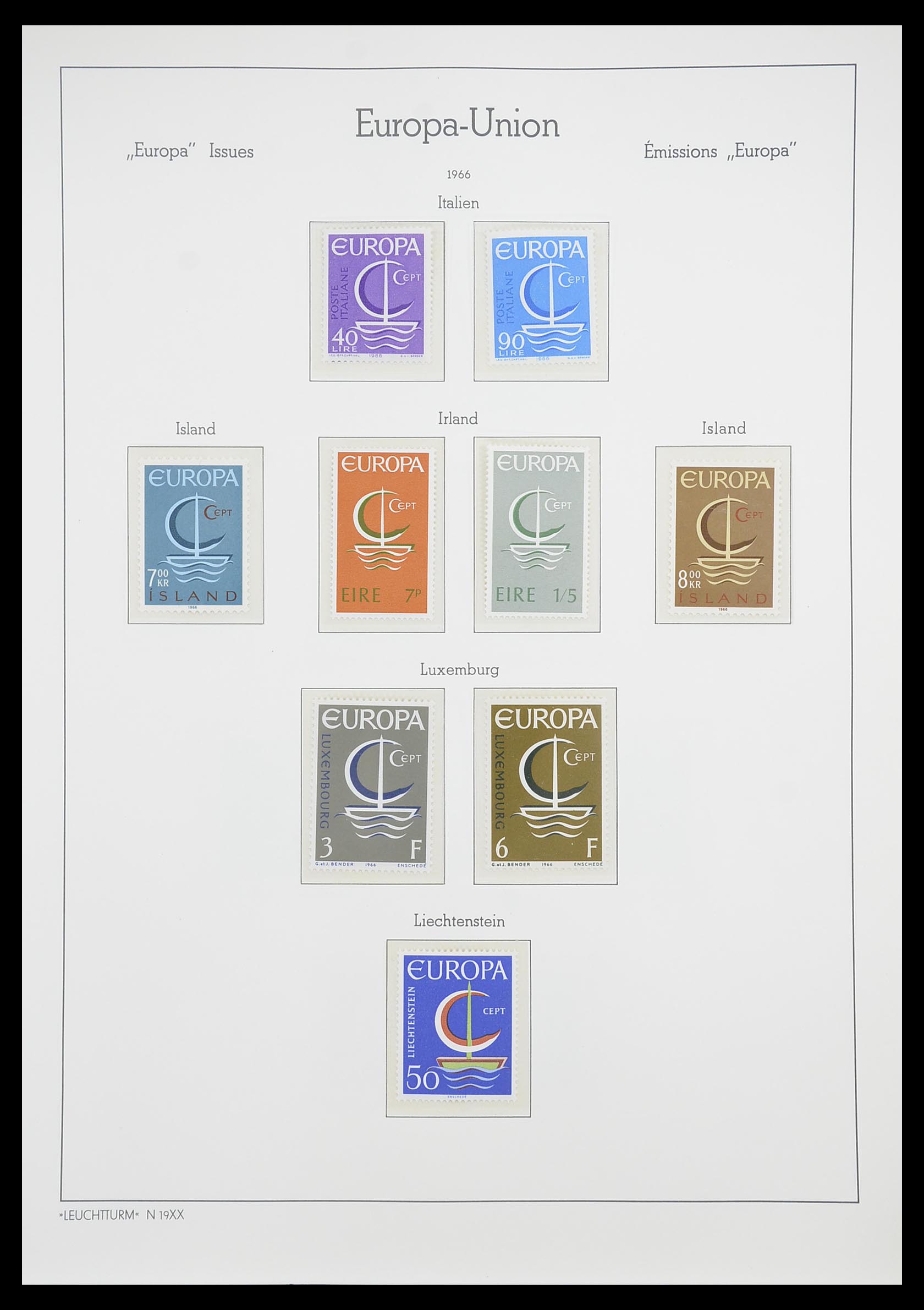 33339 035 - Postzegelverzameling 33339 Europa CEPT 1956-1990.
