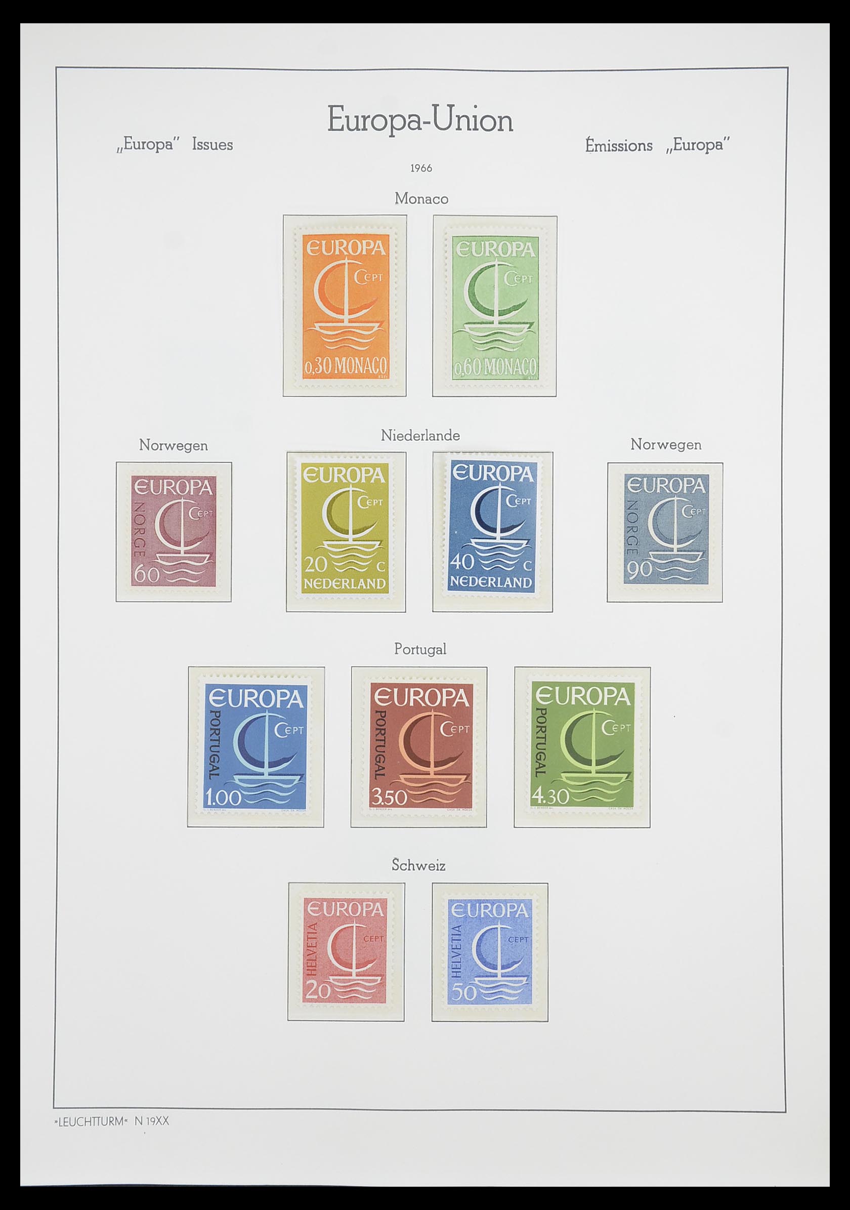 33339 036 - Postzegelverzameling 33339 Europa CEPT 1956-1990.