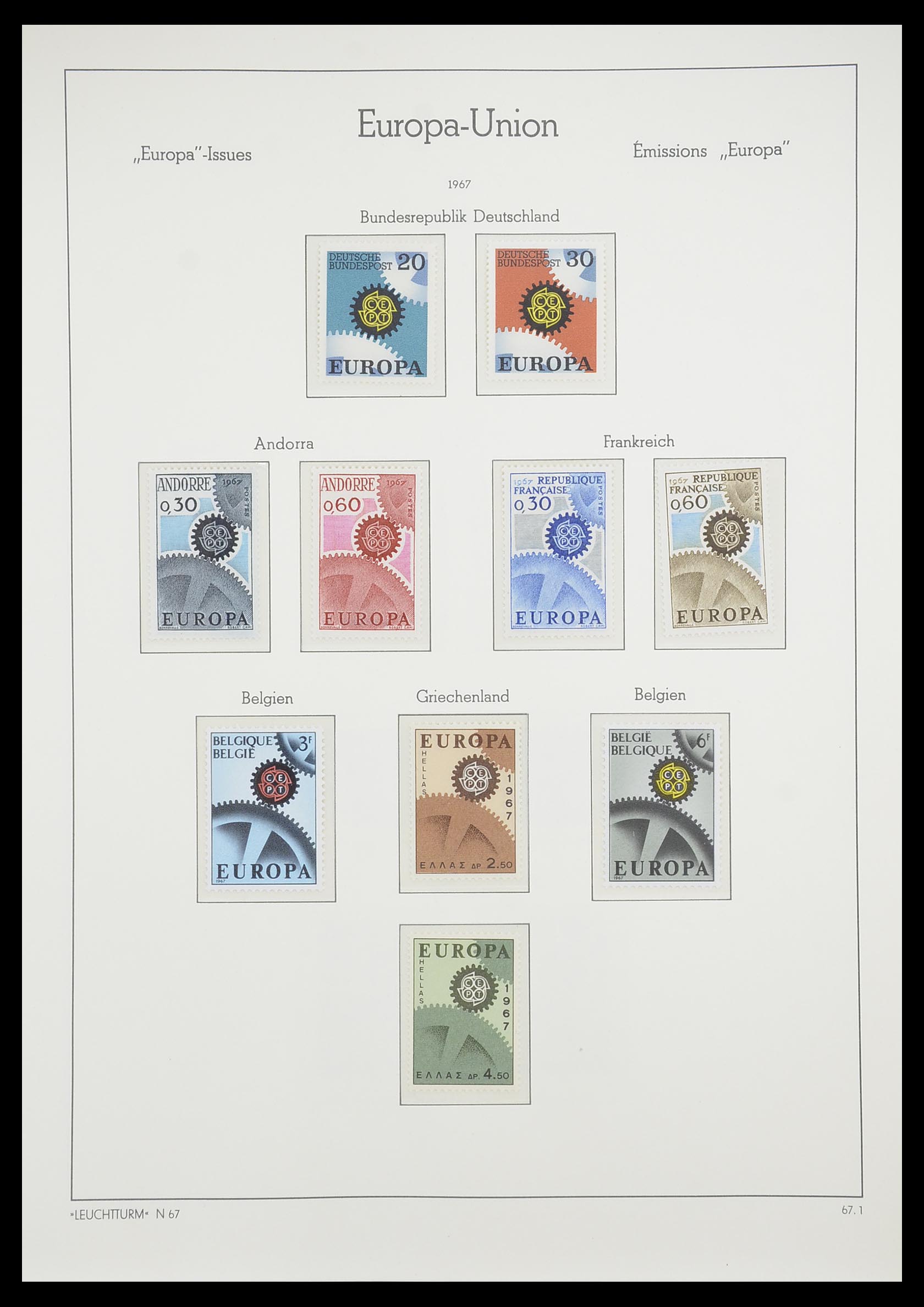 33339 038 - Postzegelverzameling 33339 Europa CEPT 1956-1990.