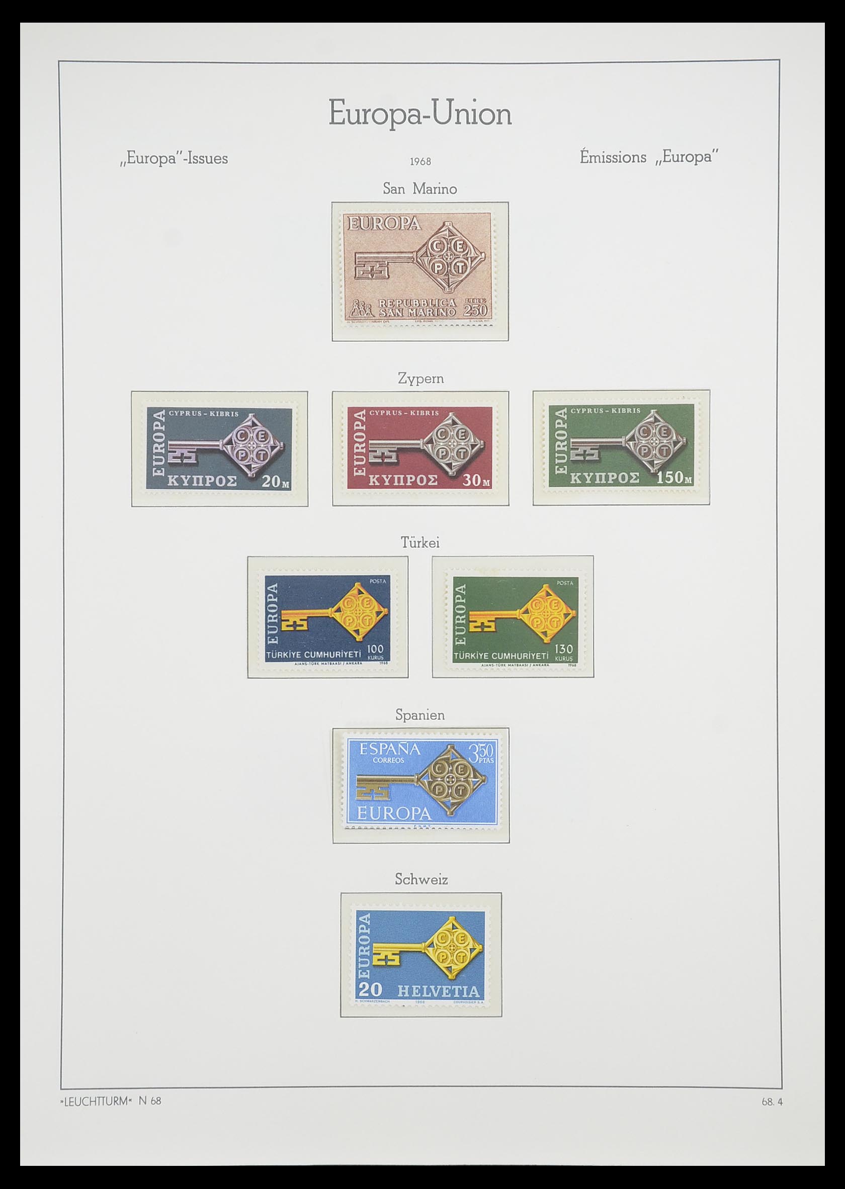 33339 045 - Postzegelverzameling 33339 Europa CEPT 1956-1990.