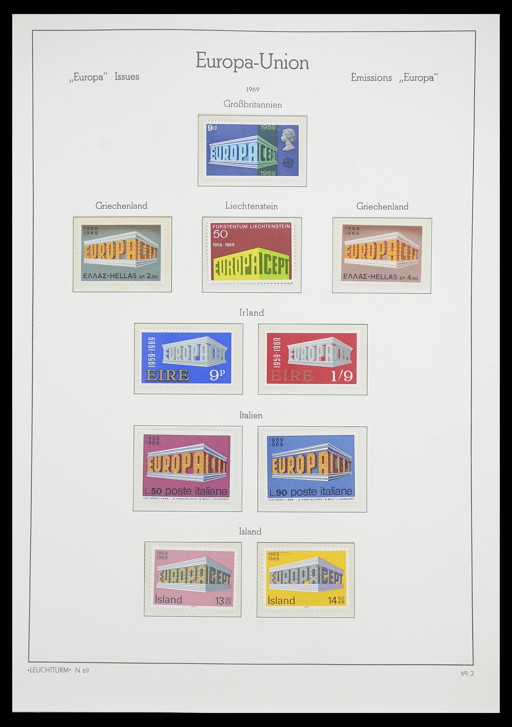 33339 047 - Postzegelverzameling 33339 Europa CEPT 1956-1990.