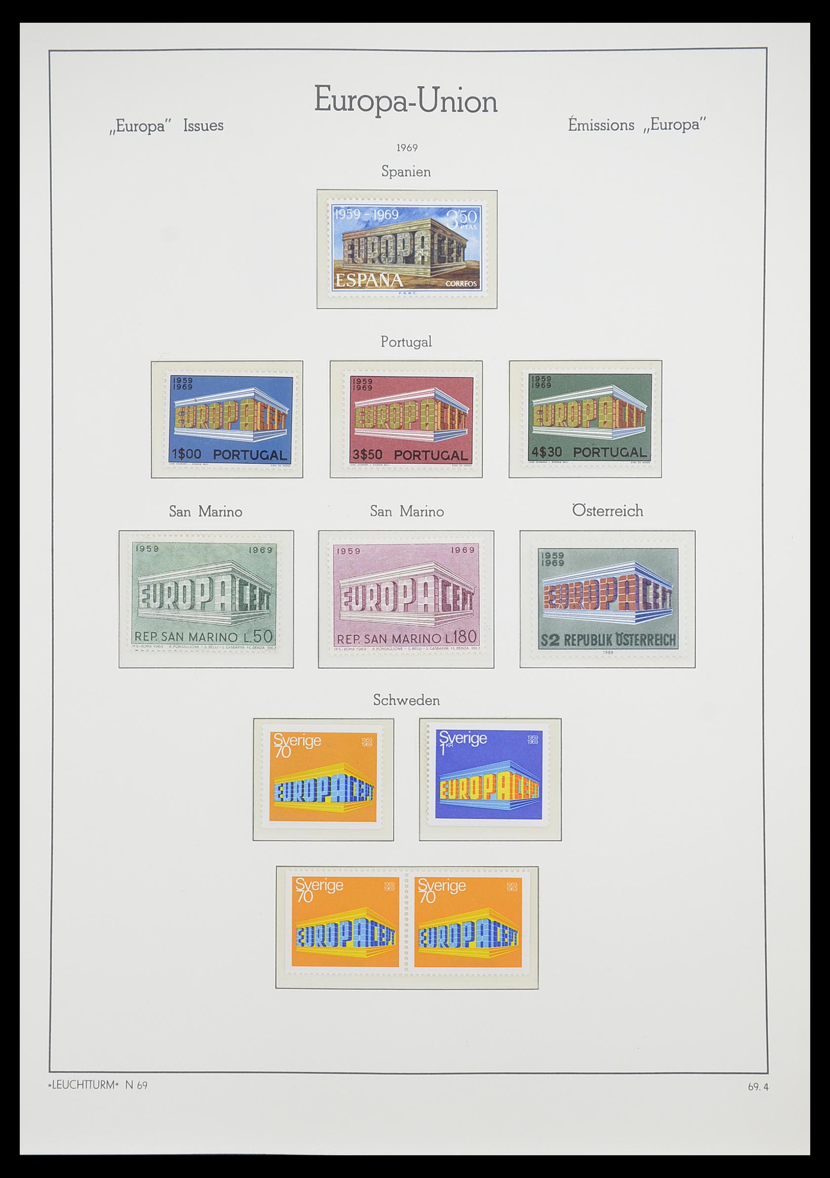 33339 049 - Postzegelverzameling 33339 Europa CEPT 1956-1990.