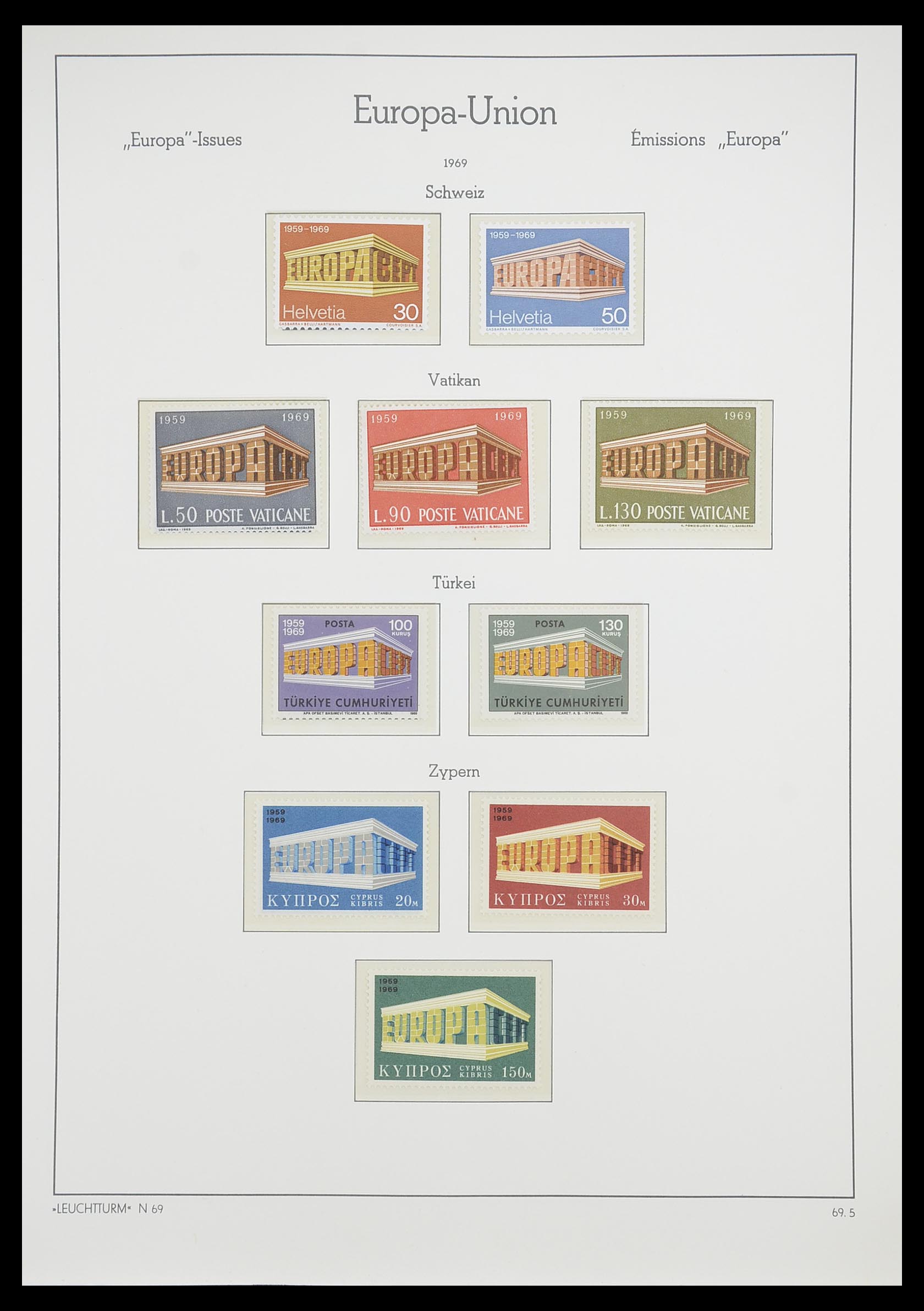 33339 050 - Postzegelverzameling 33339 Europa CEPT 1956-1990.