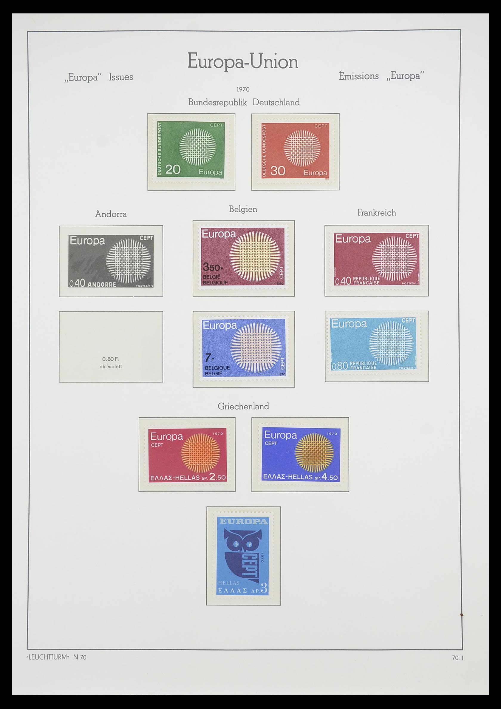 33339 051 - Stamp collection 33339 Europa CEPT 1956-1990.