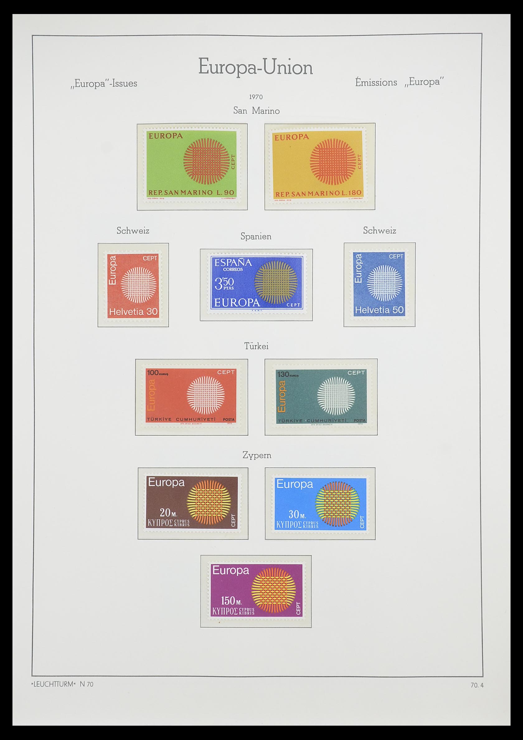 33339 054 - Postzegelverzameling 33339 Europa CEPT 1956-1990.
