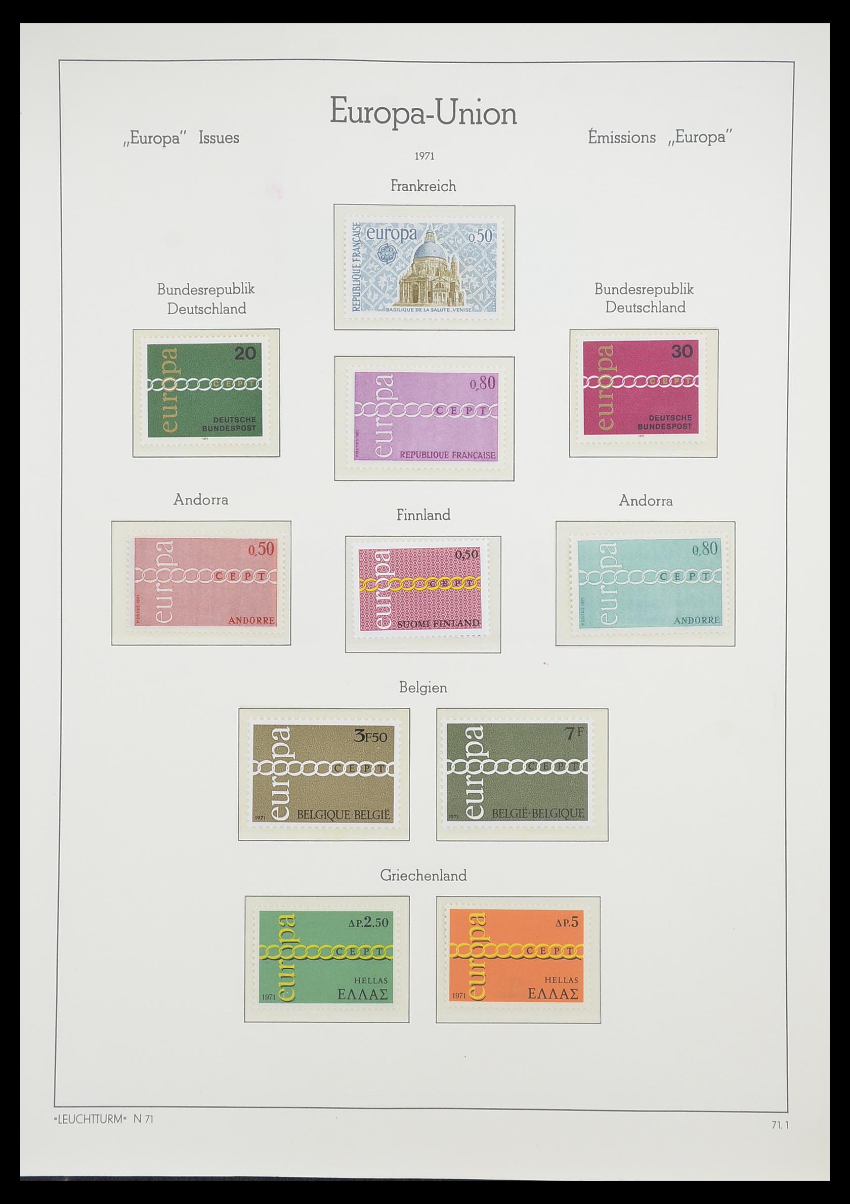 33339 055 - Postzegelverzameling 33339 Europa CEPT 1956-1990.