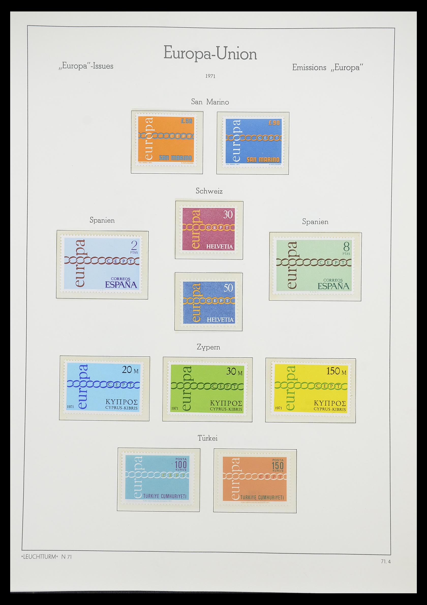 33339 058 - Stamp collection 33339 Europa CEPT 1956-1990.