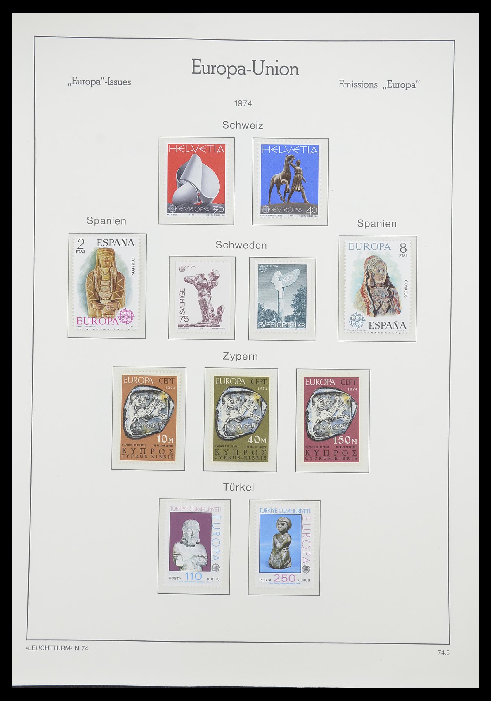 33339 073 - Postzegelverzameling 33339 Europa CEPT 1956-1990.