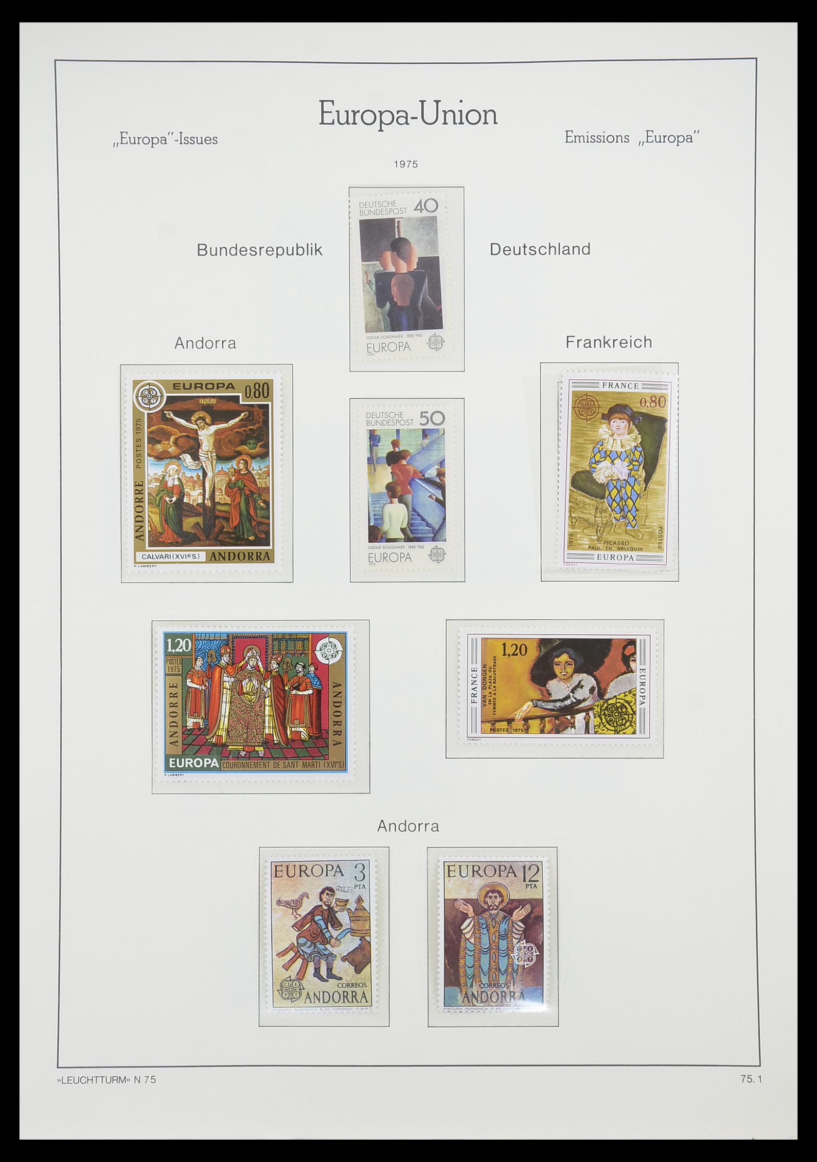 33339 074 - Postzegelverzameling 33339 Europa CEPT 1956-1990.