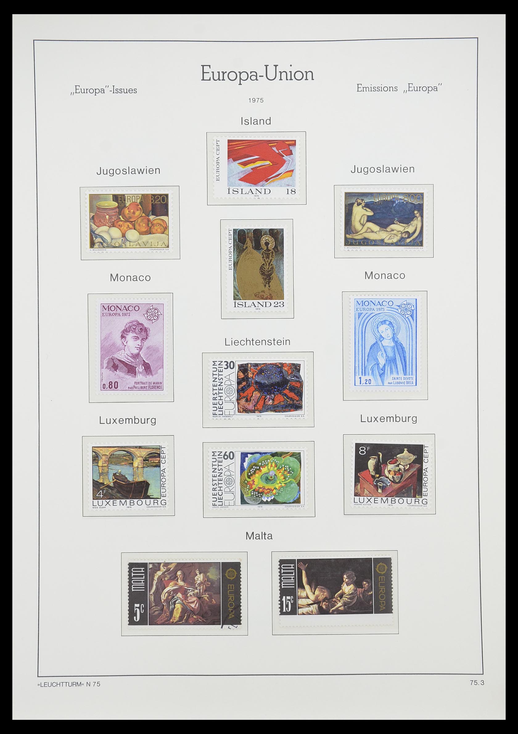 33339 076 - Stamp collection 33339 Europa CEPT 1956-1990.