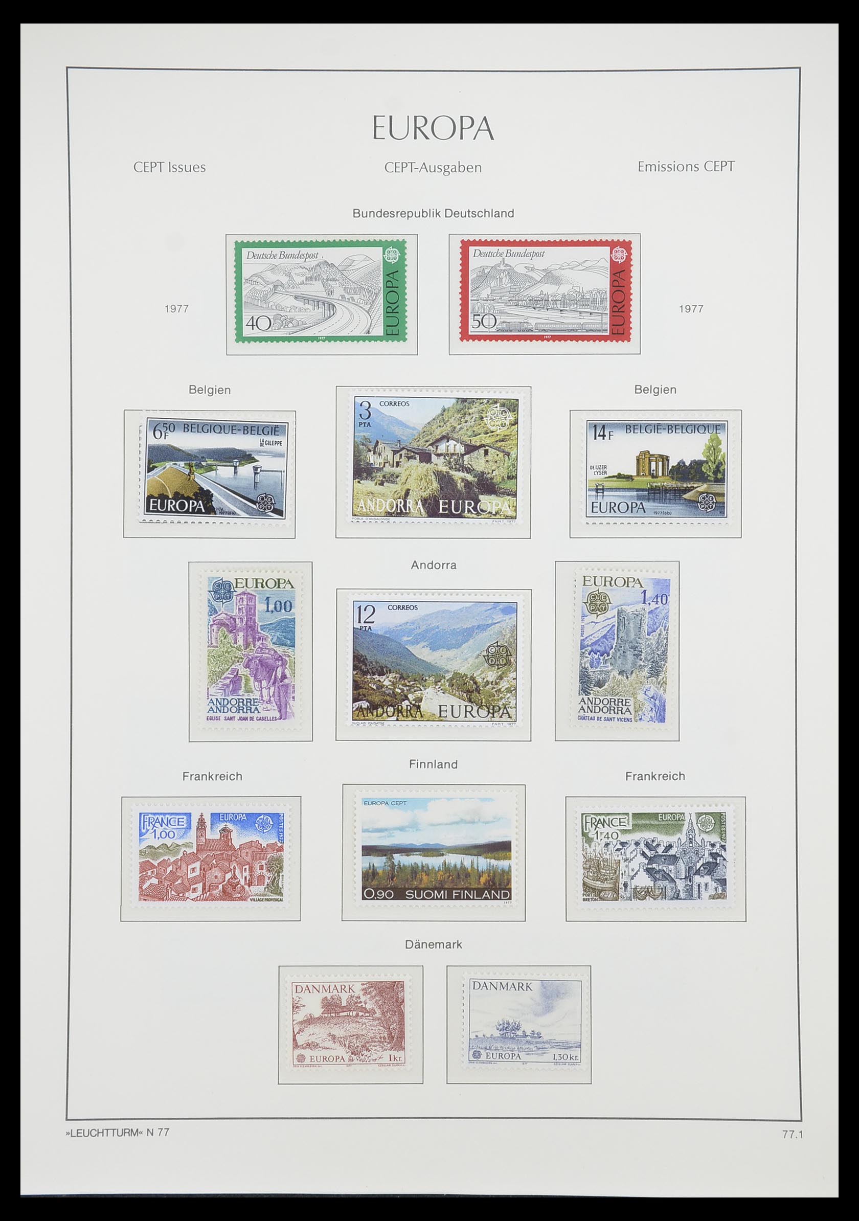 33339 085 - Postzegelverzameling 33339 Europa CEPT 1956-1990.