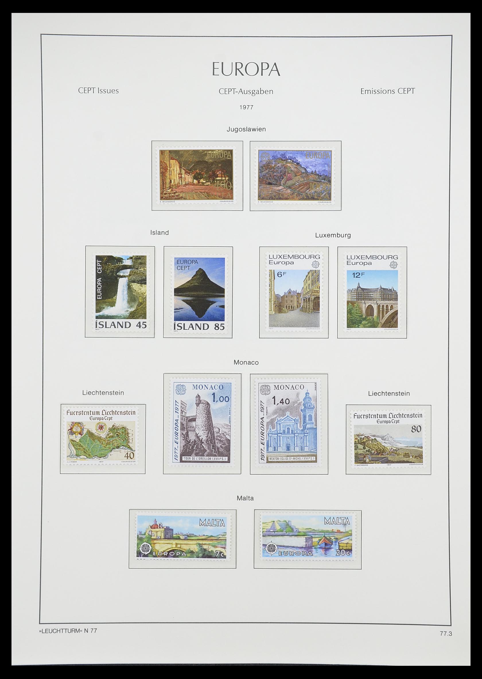 33339 087 - Stamp collection 33339 Europa CEPT 1956-1990.