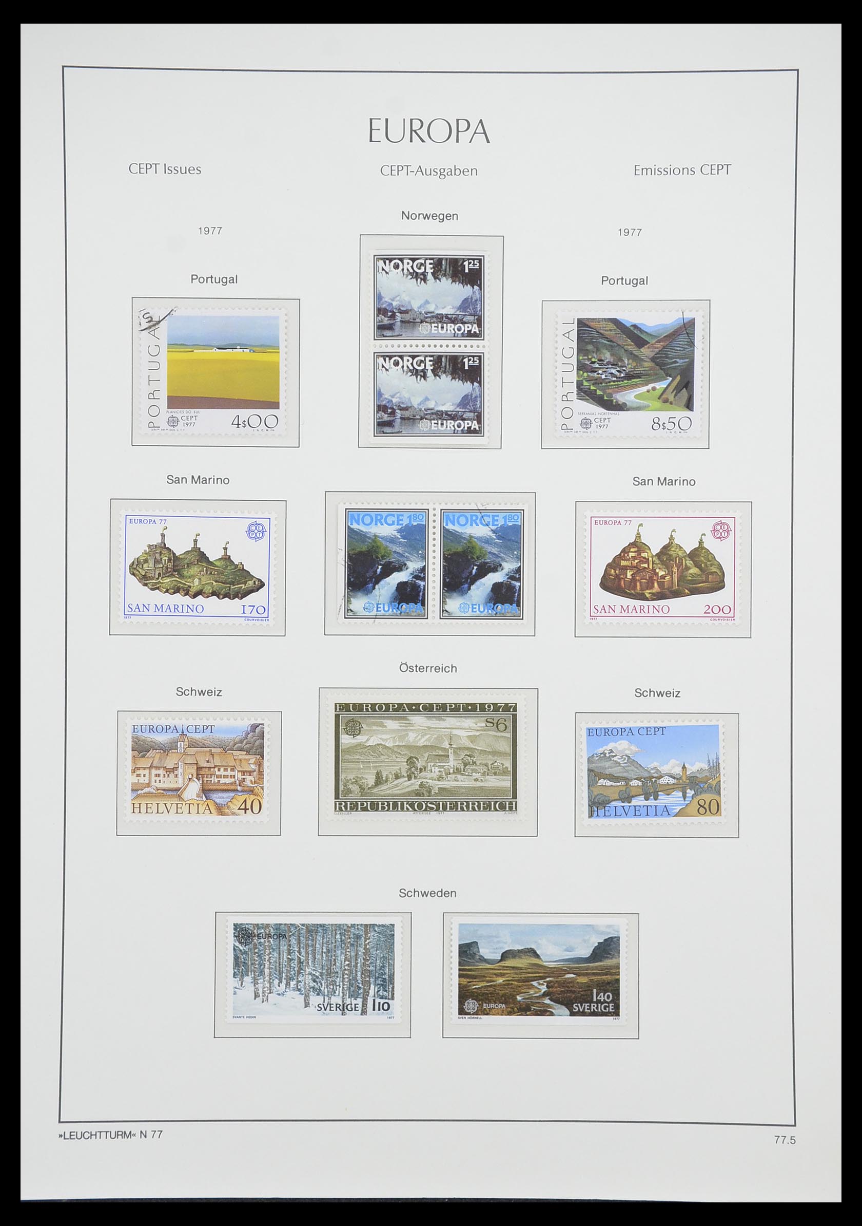 33339 088 - Postzegelverzameling 33339 Europa CEPT 1956-1990.