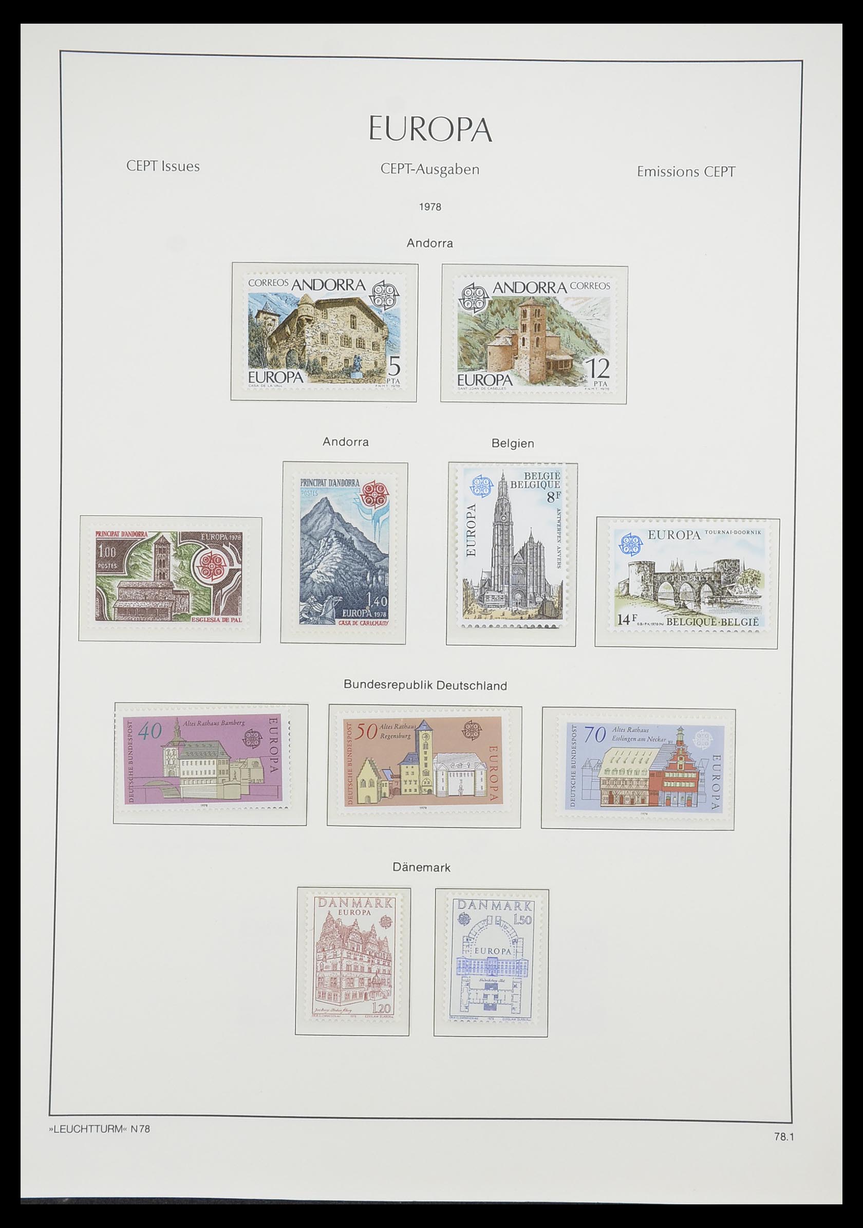 33339 090 - Postzegelverzameling 33339 Europa CEPT 1956-1990.