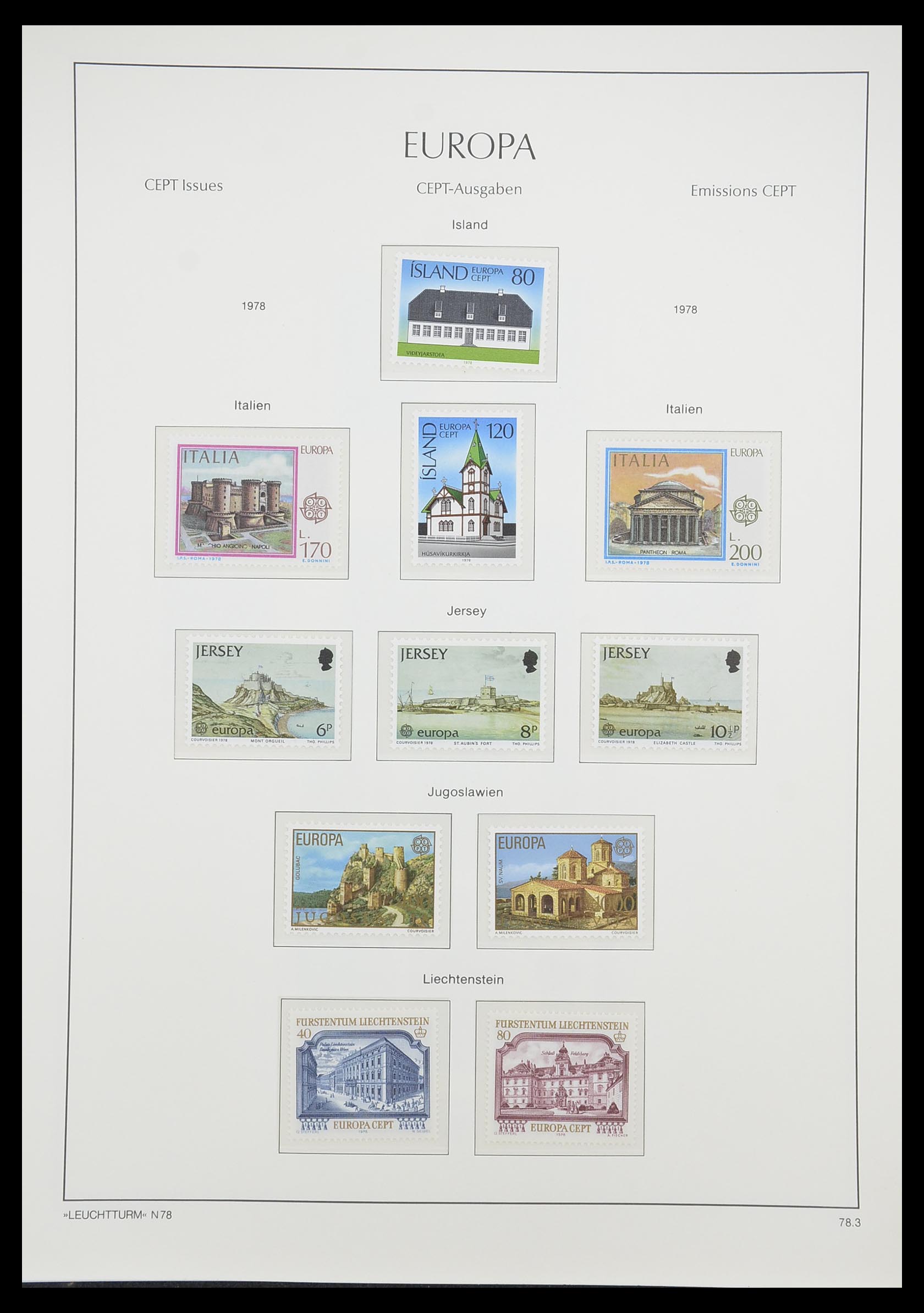 33339 092 - Postzegelverzameling 33339 Europa CEPT 1956-1990.