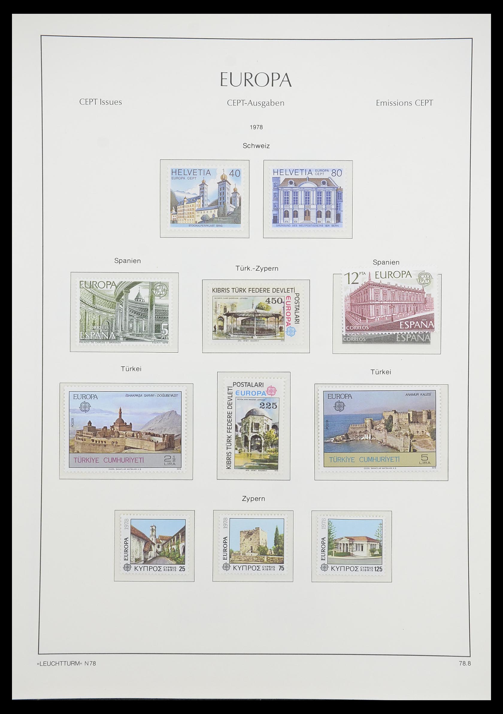 33339 095 - Postzegelverzameling 33339 Europa CEPT 1956-1990.