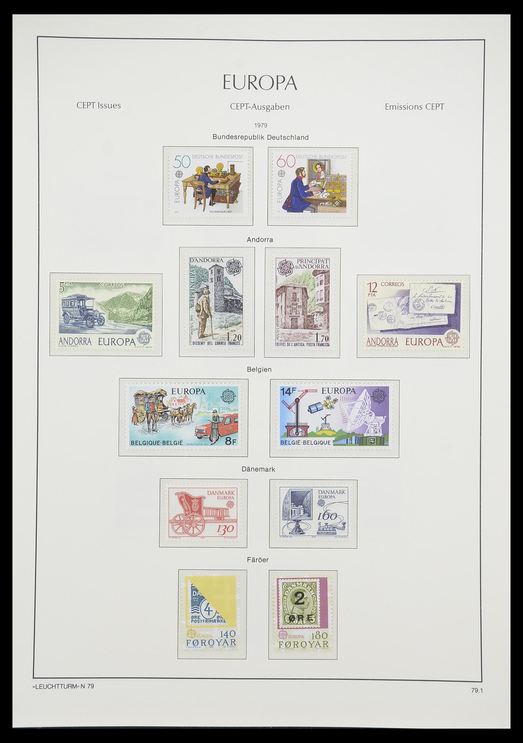 33339 096 - Stamp collection 33339 Europa CEPT 1956-1990.