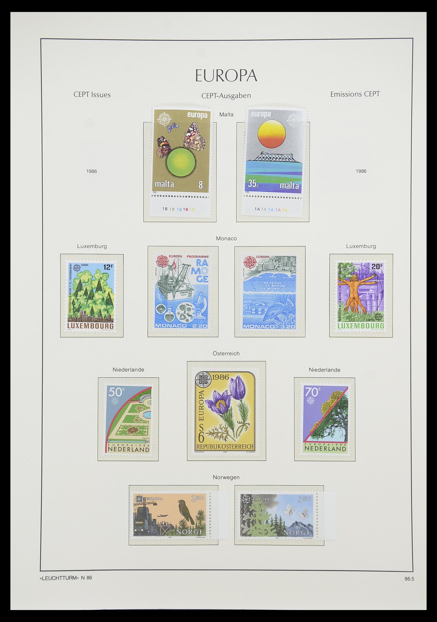 33339 143 - Postzegelverzameling 33339 Europa CEPT 1956-1990.