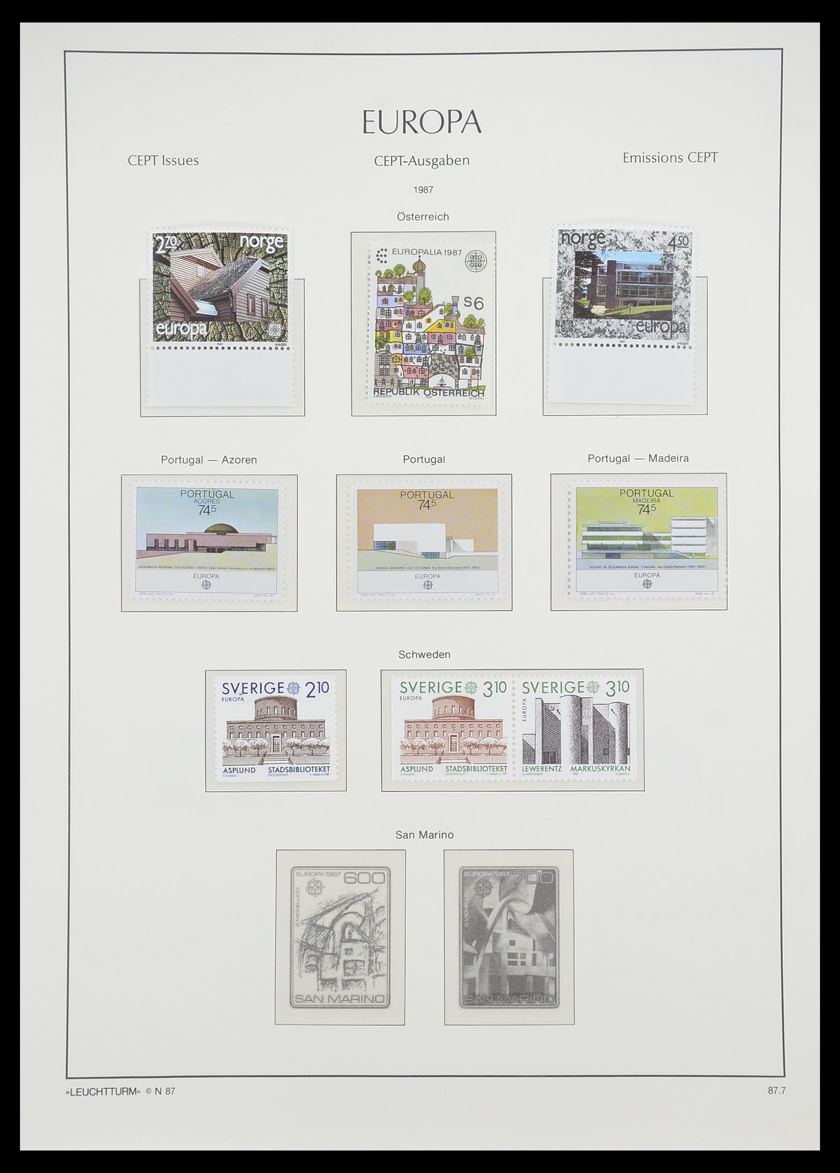 33339 151 - Stamp collection 33339 Europa CEPT 1956-1990.