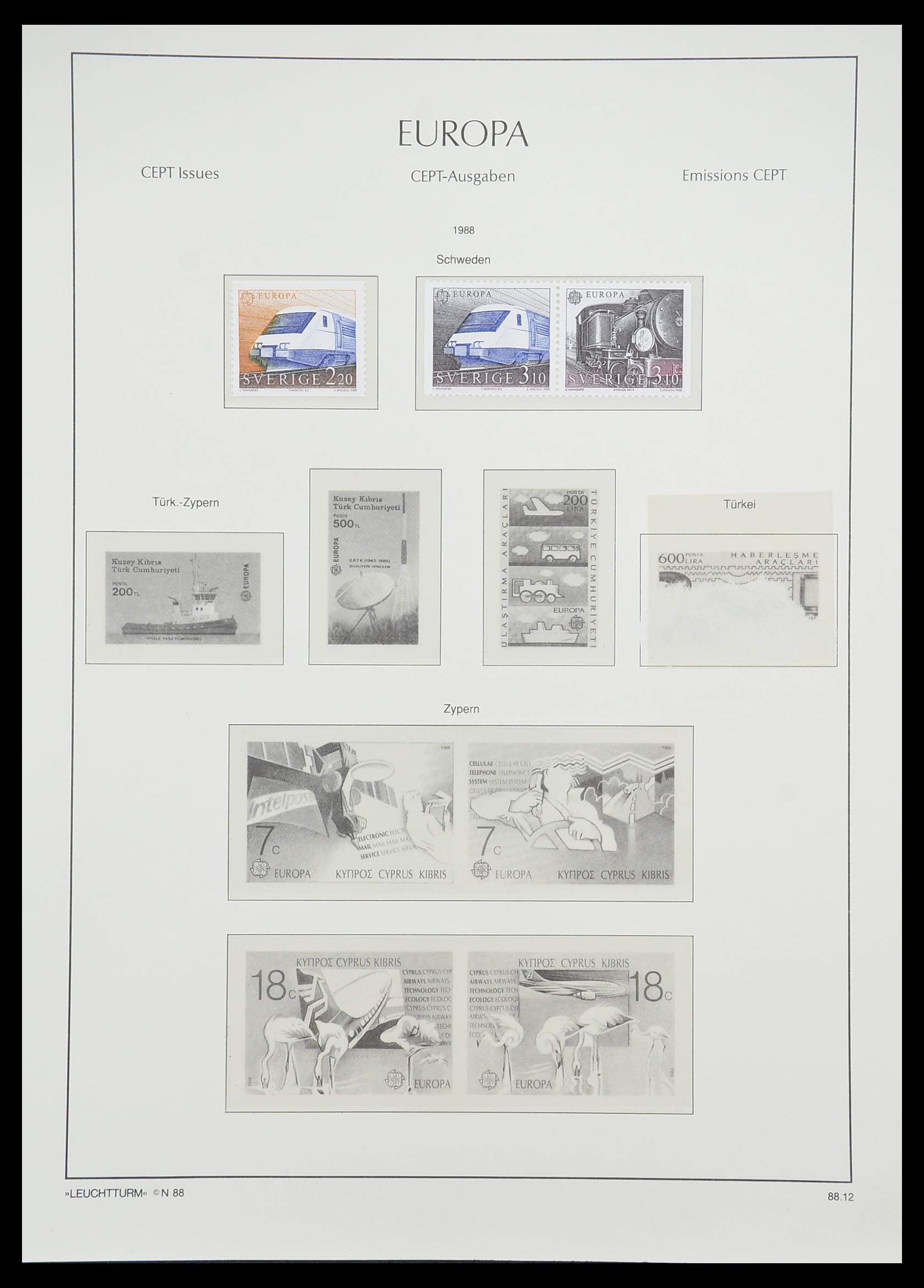 33339 160 - Postzegelverzameling 33339 Europa CEPT 1956-1990.